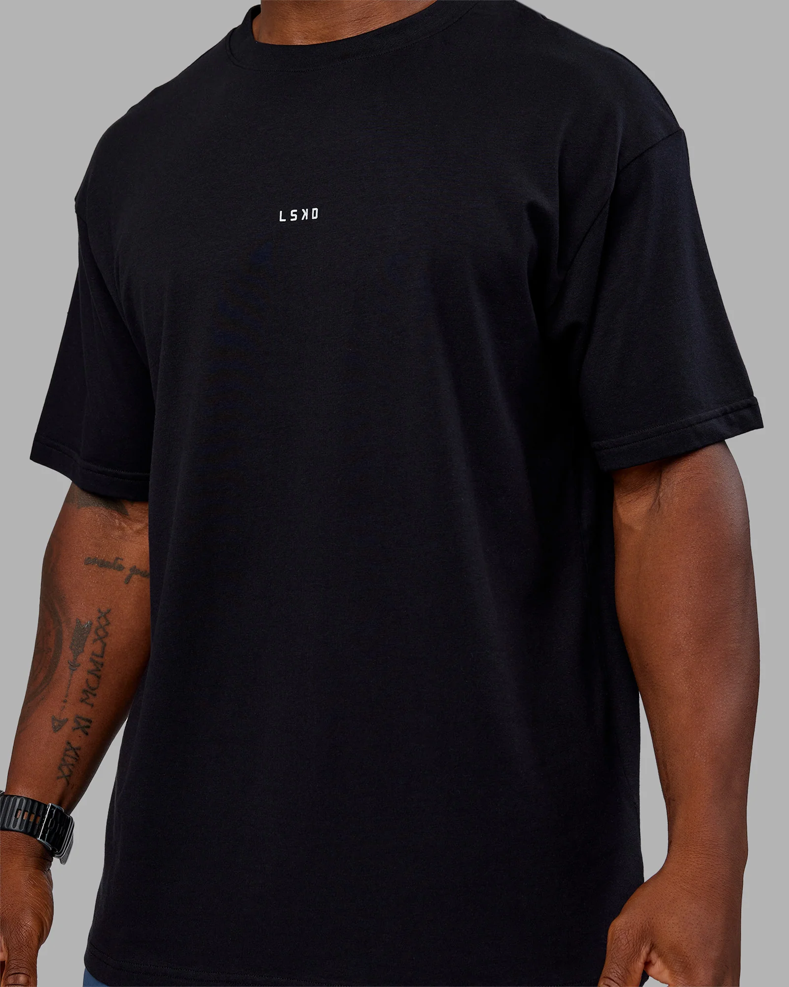 Base FLXCotton Tee Oversized - Black