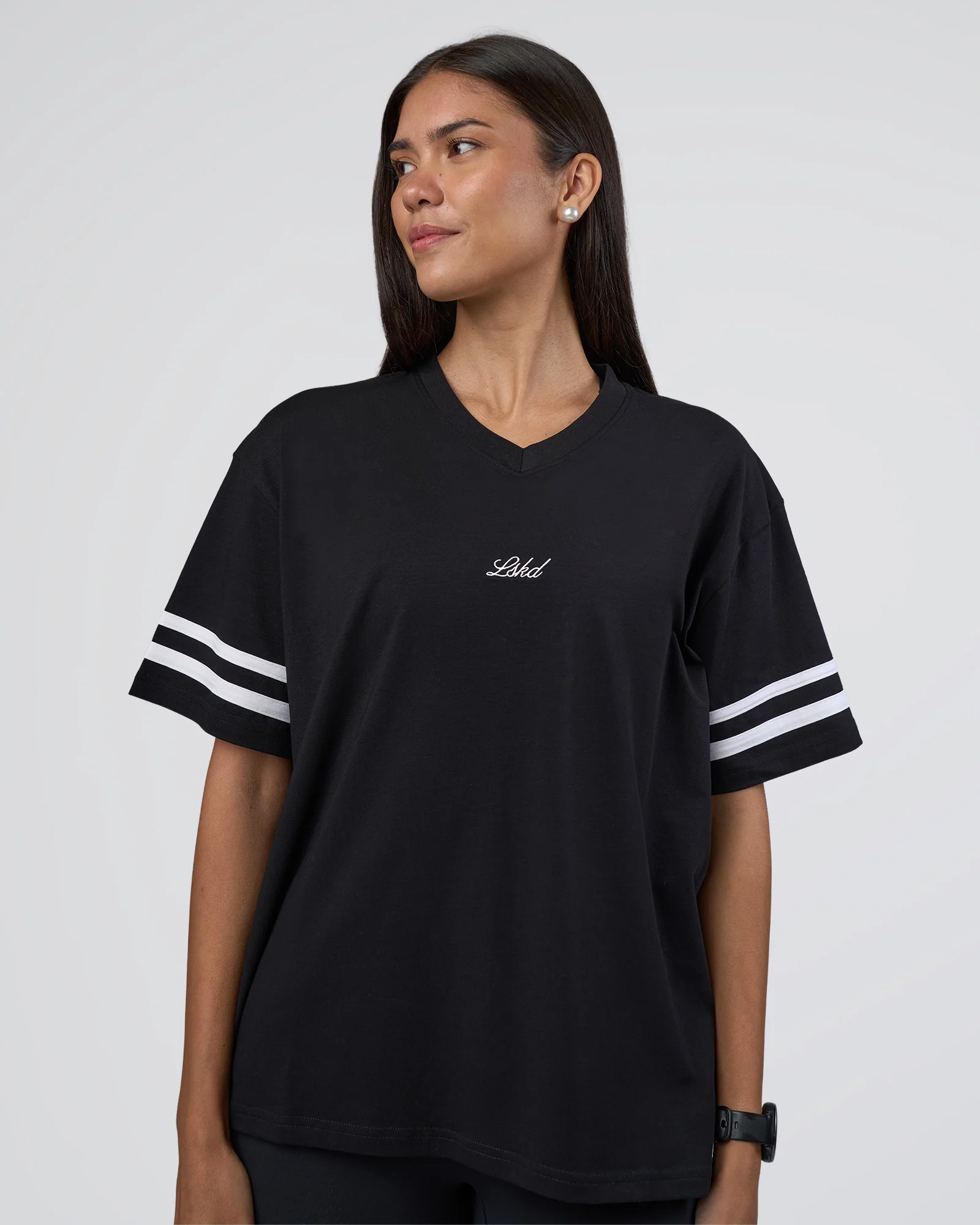 Victory FLXCotton Oversized Tee - Black-White
