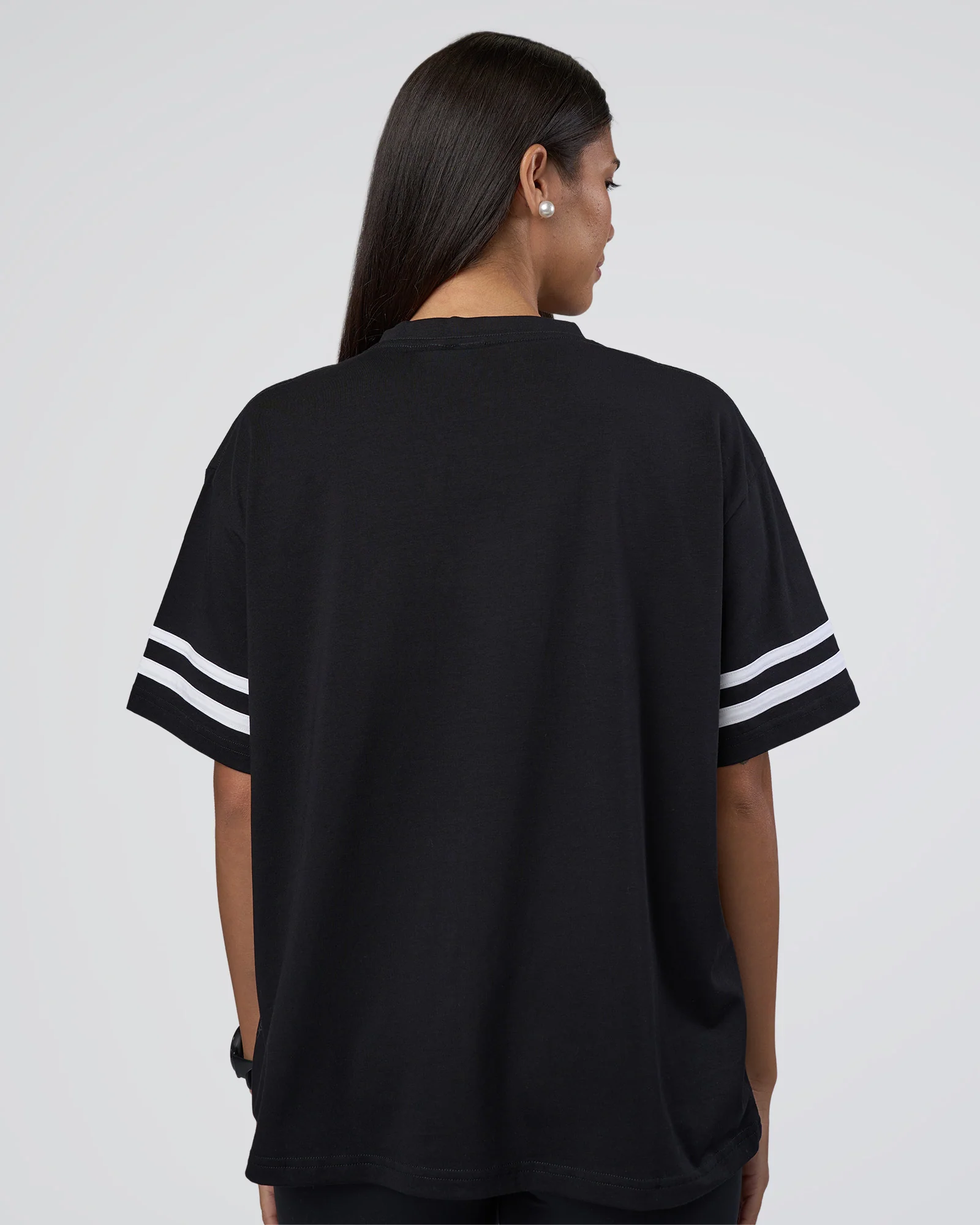 Victory FLXCotton Oversized Tee - Black-White 4 Victory FLXCotton Oversized Tee - Black-White