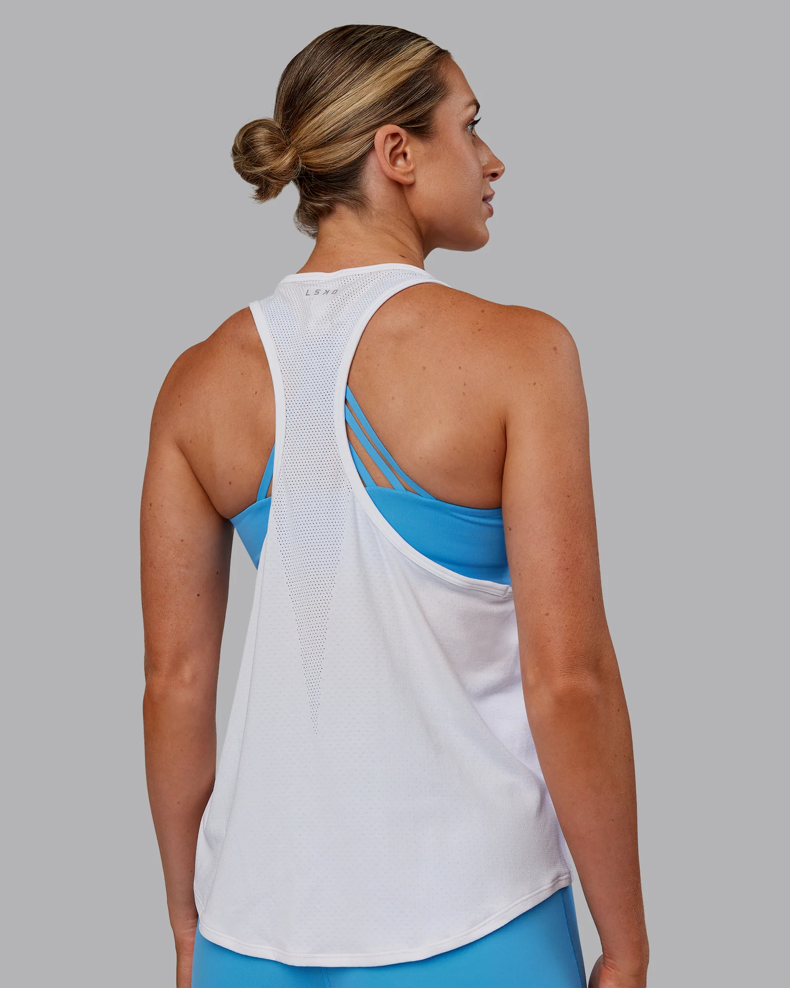 AeroFLX+ Drop Armhole Seamless Tank - White/White