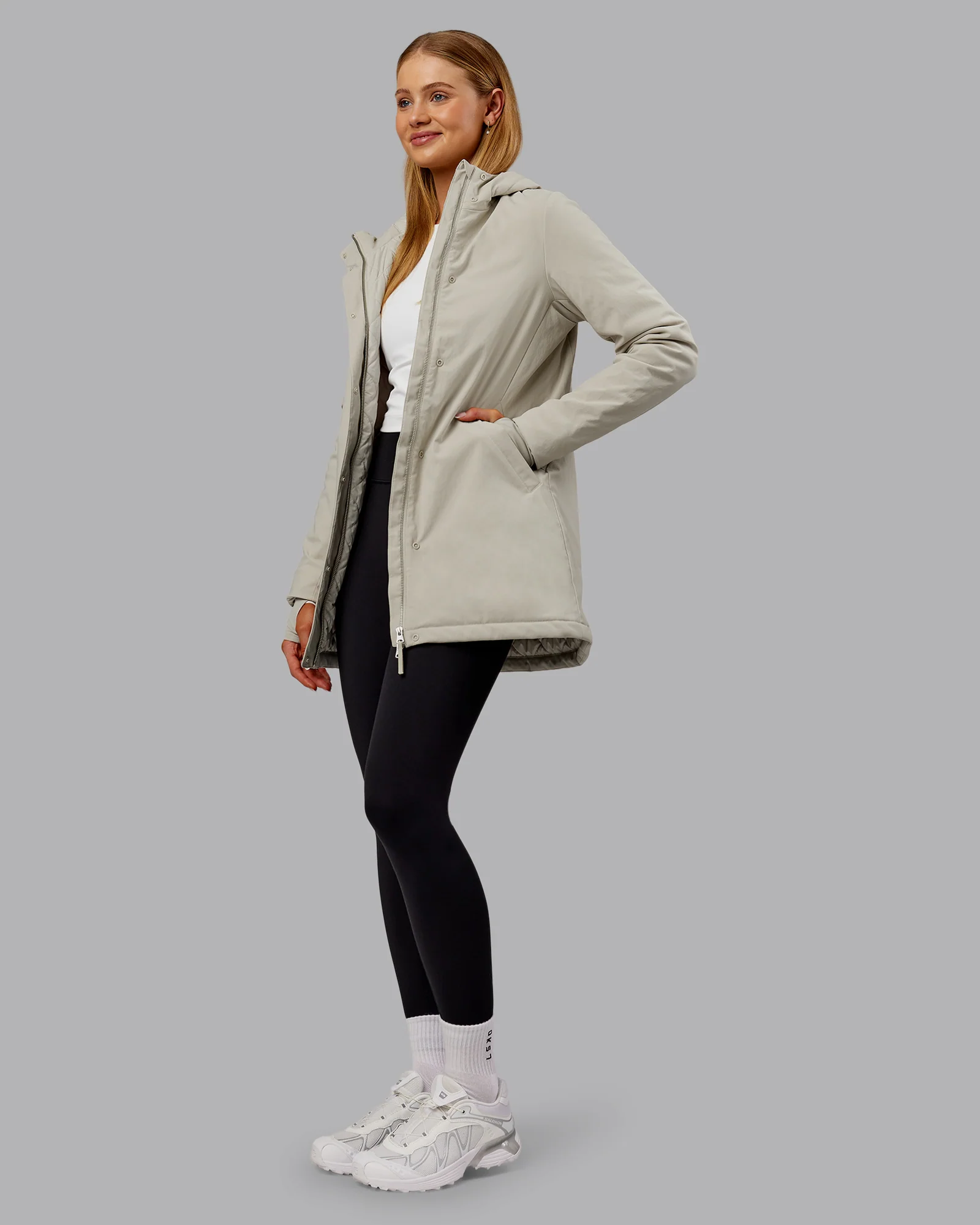 Auxiliary 2.0 Longline Jacket - Shale Beige