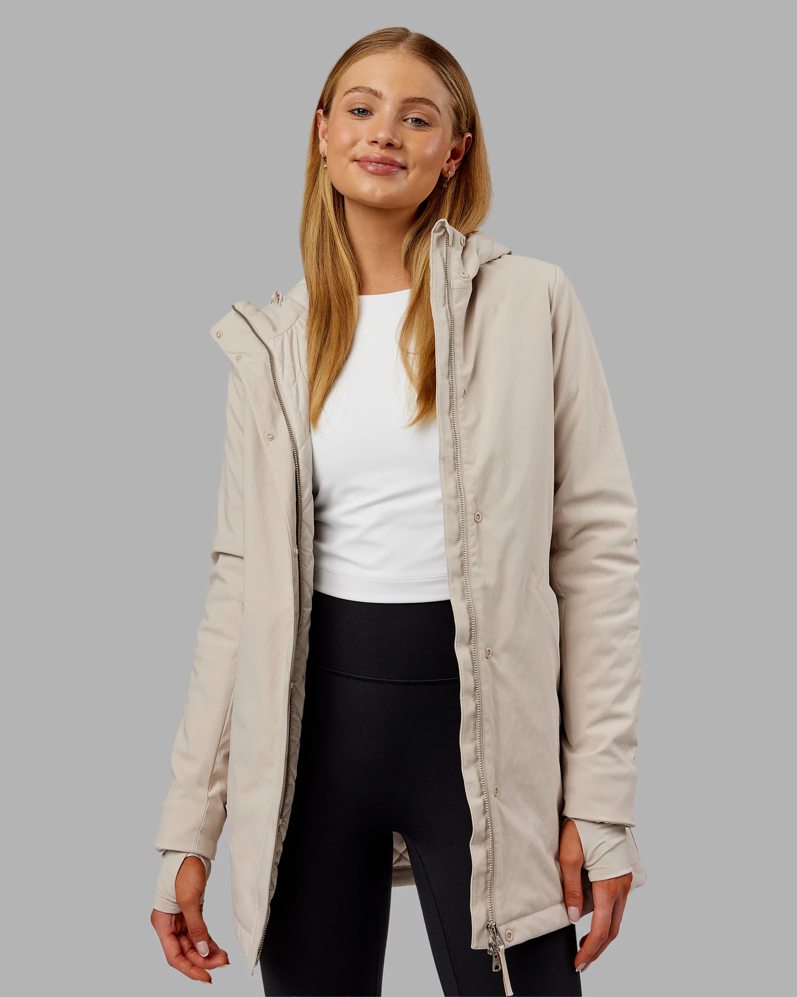 Auxiliary 2.0 Longline Jacket - Shale Beige