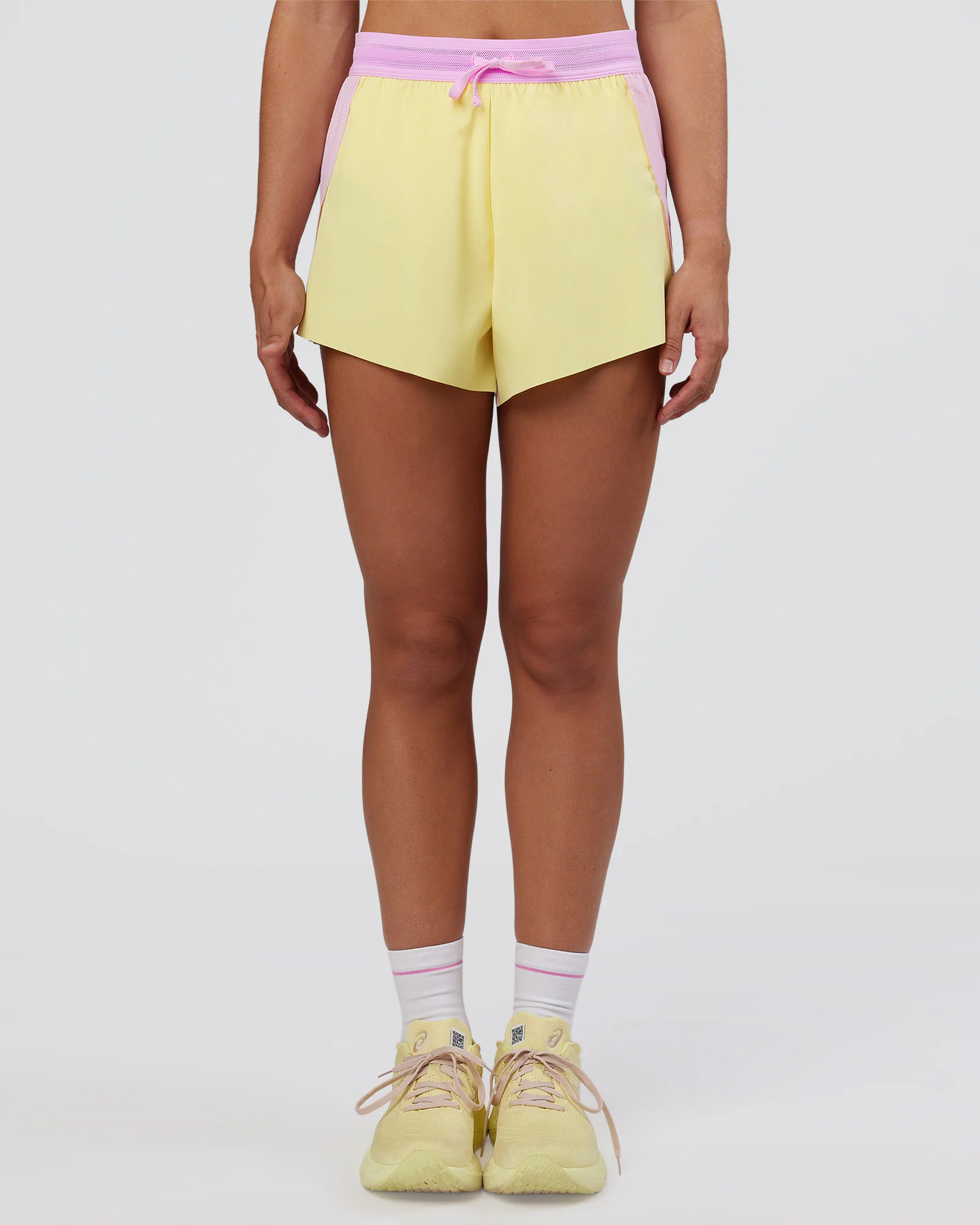 Accelerate 3" High-Rise Running Short - Marshmallow-Lemon 6 Accelerate 3" High-Rise Running Short - Marshmallow-Lemon