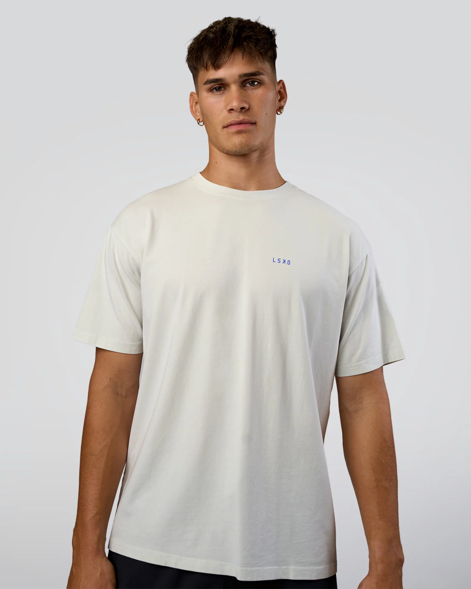 We Love This  FLXCotton Oversized Tee - Digital Mist Washed-Electric Indigo