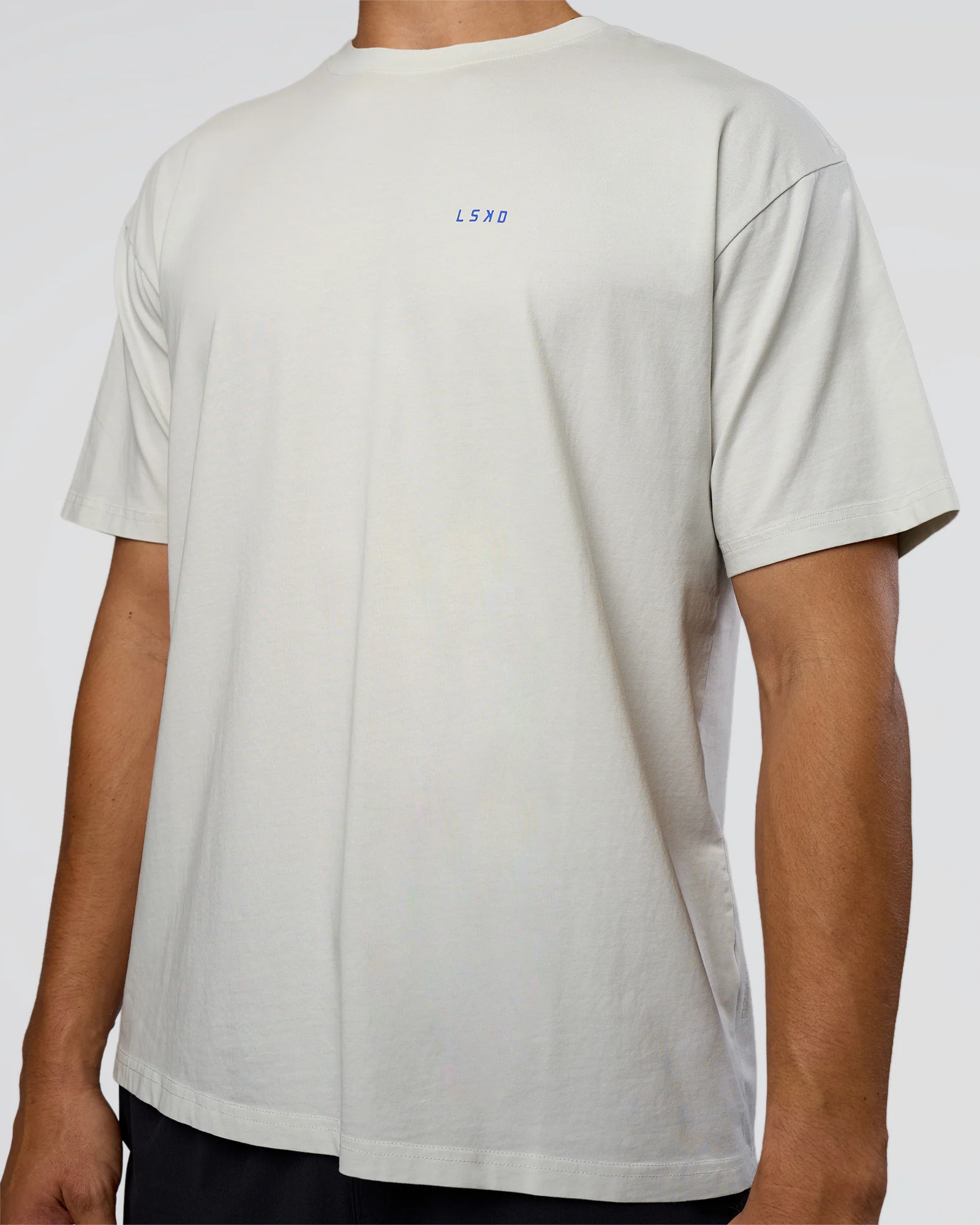 We Love This  FLXCotton Oversized Tee - Digital Mist Washed-Electric Indigo