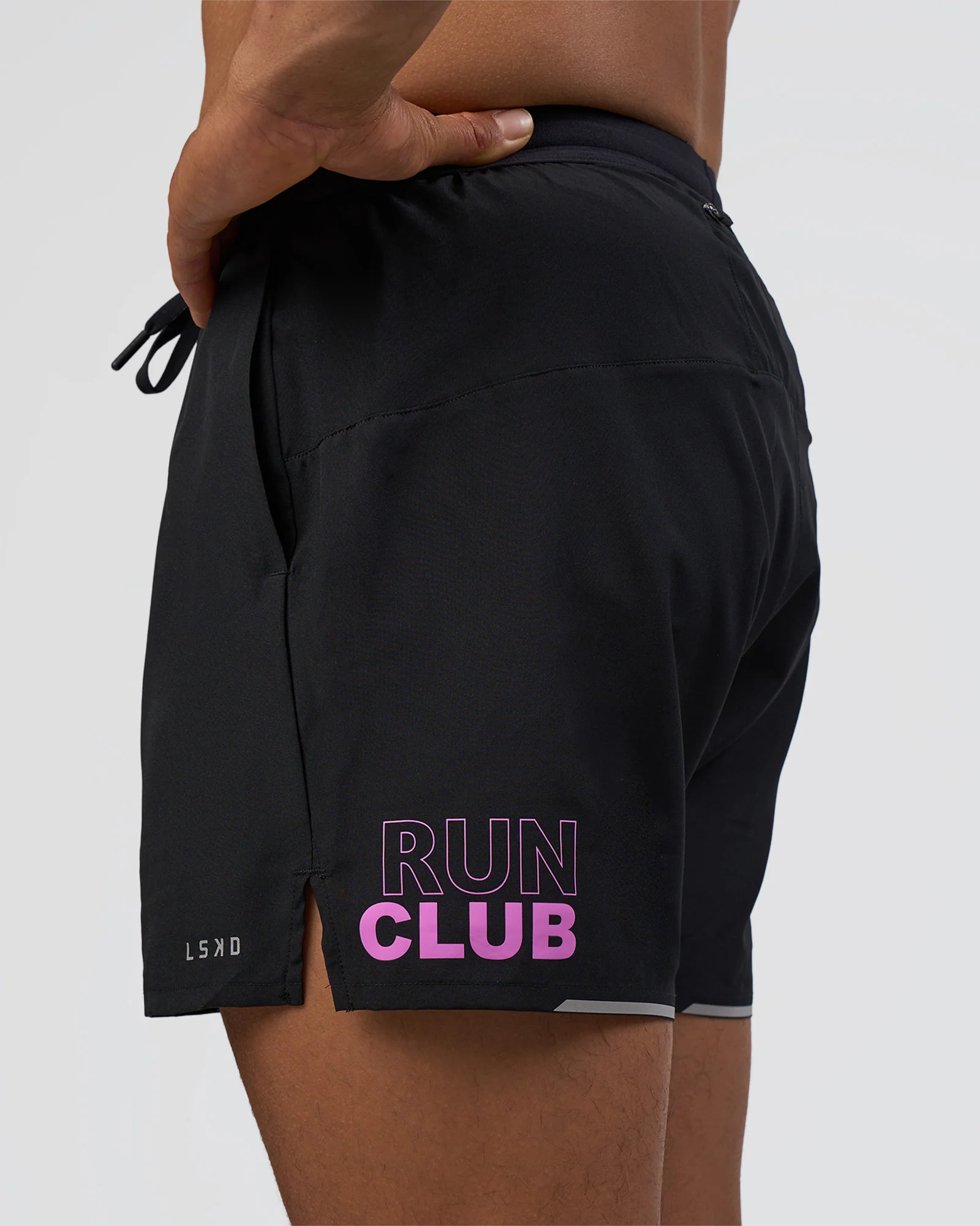 Pace 5" Lined Running Short - Black-Ultra Fuchsia