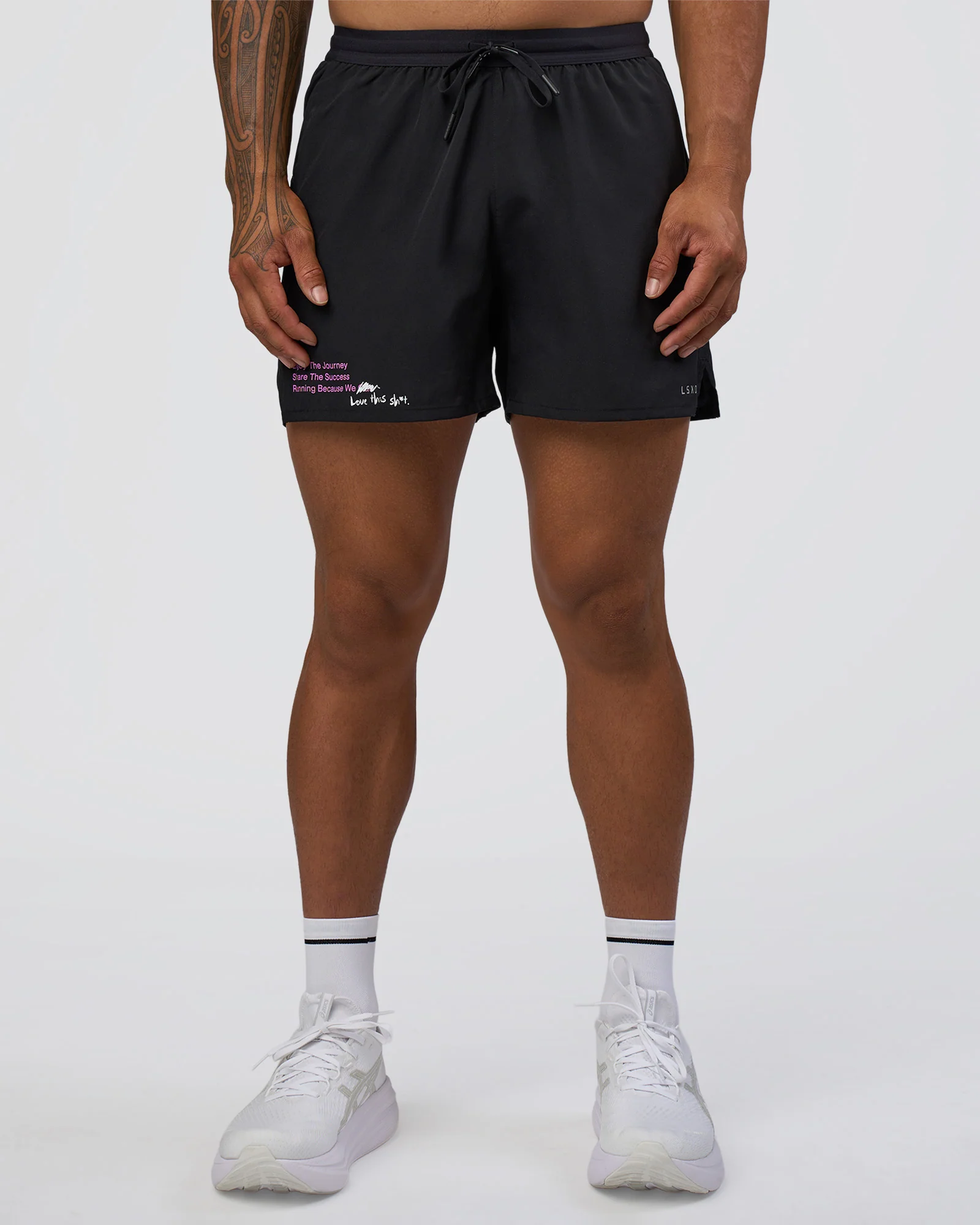 Pace 5" Lined Running Short - Black-Ultra Fuchsia 10 Pace 5" Lined Running Short - Black-Ultra Fuchsia