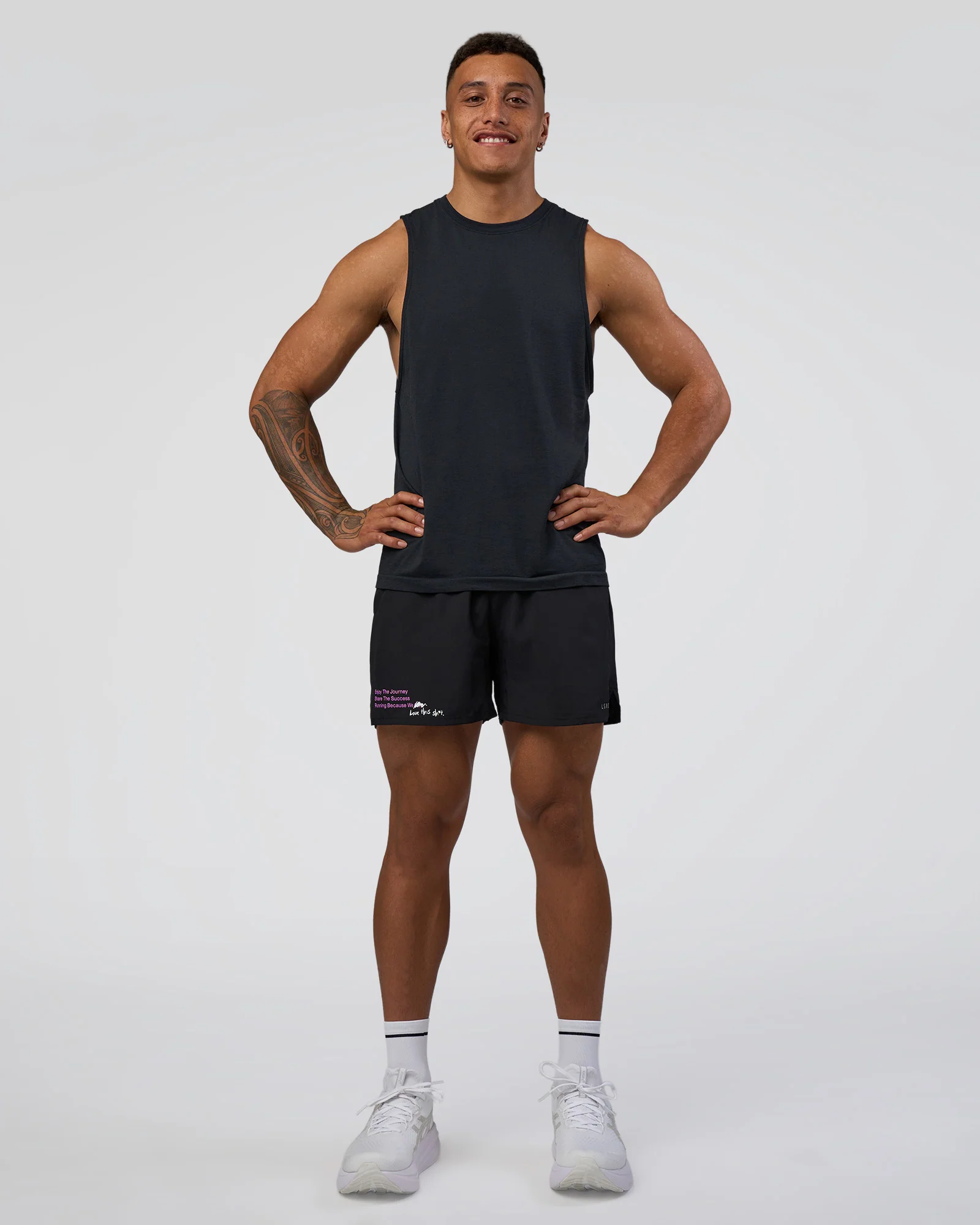 Pace 5" Lined Running Short - Black-Ultra Fuchsia 3 Pace 5" Lined Running Short - Black-Ultra Fuchsia