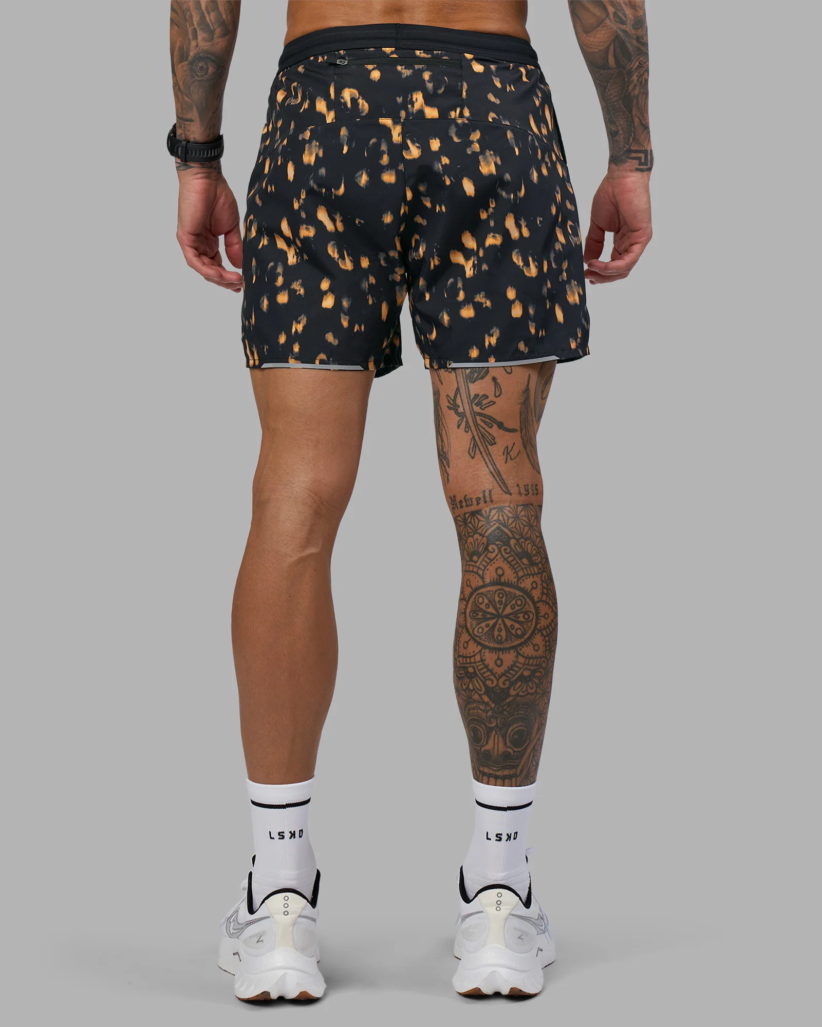 Pace 5" Lined Running Short - Markings Black Print 5 Pace 5" Lined Running Short - Markings Black Print