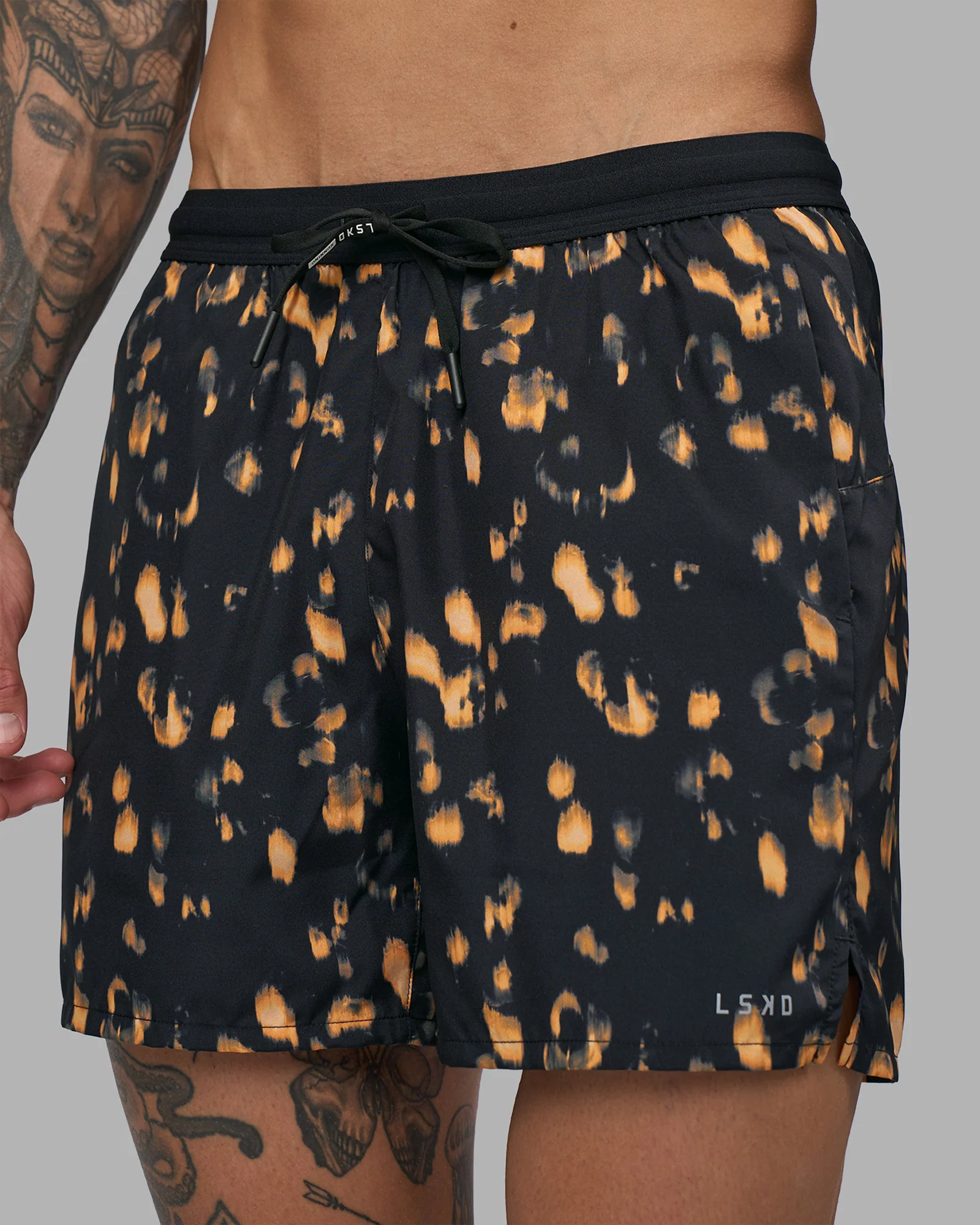 Pace 5" Lined Running Short - Markings Black Print 6 Pace 5" Lined Running Short - Markings Black Print