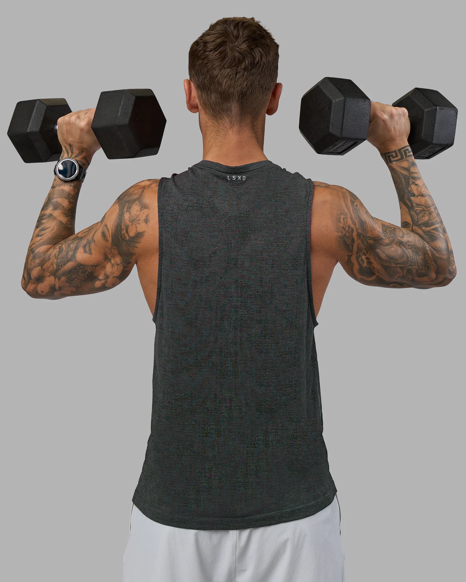 AeroFLX+ Seamless Muscle Tank - Black Camo-Graphite