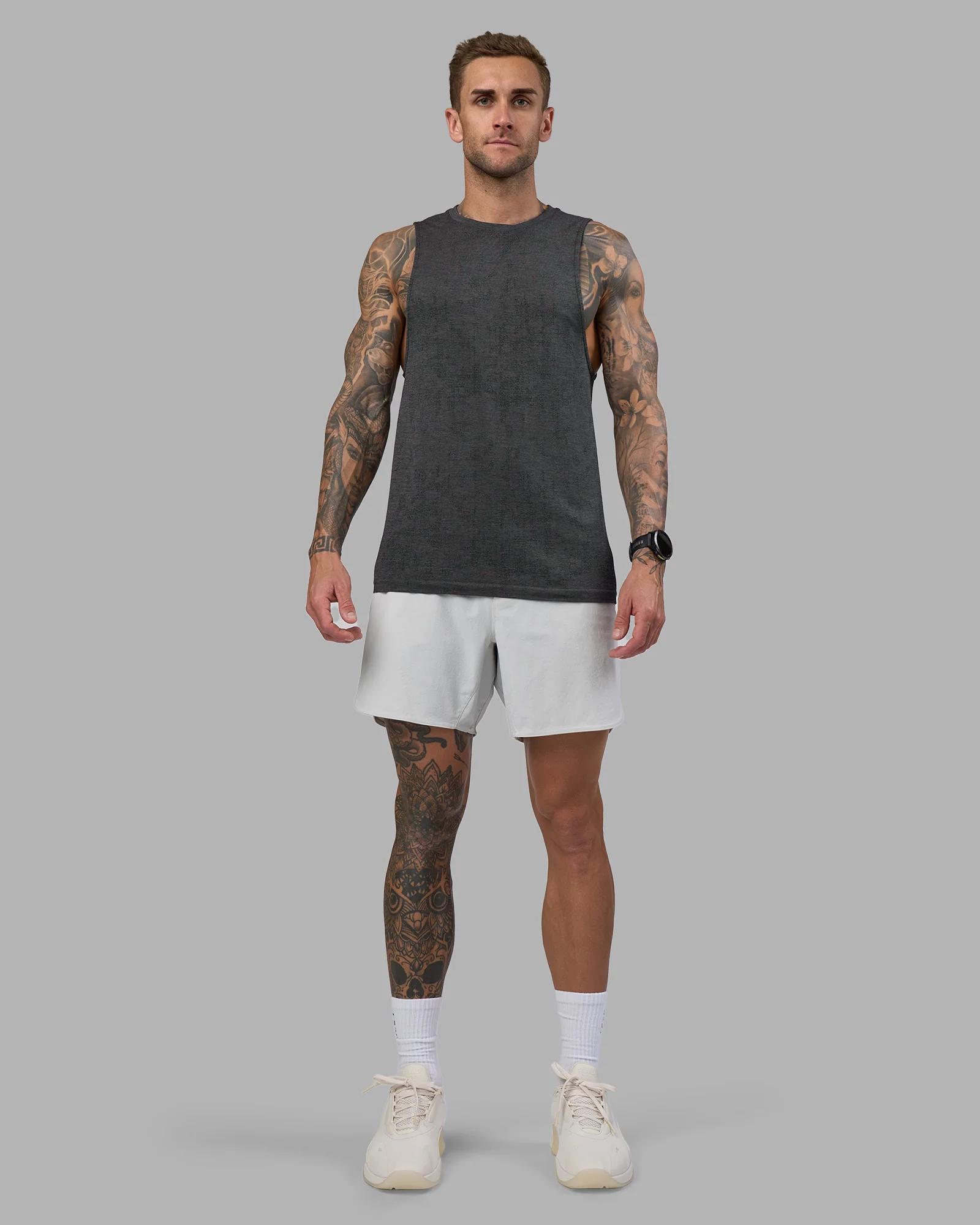 AeroFLX+ Seamless Muscle Tank - Black Camo-Graphite