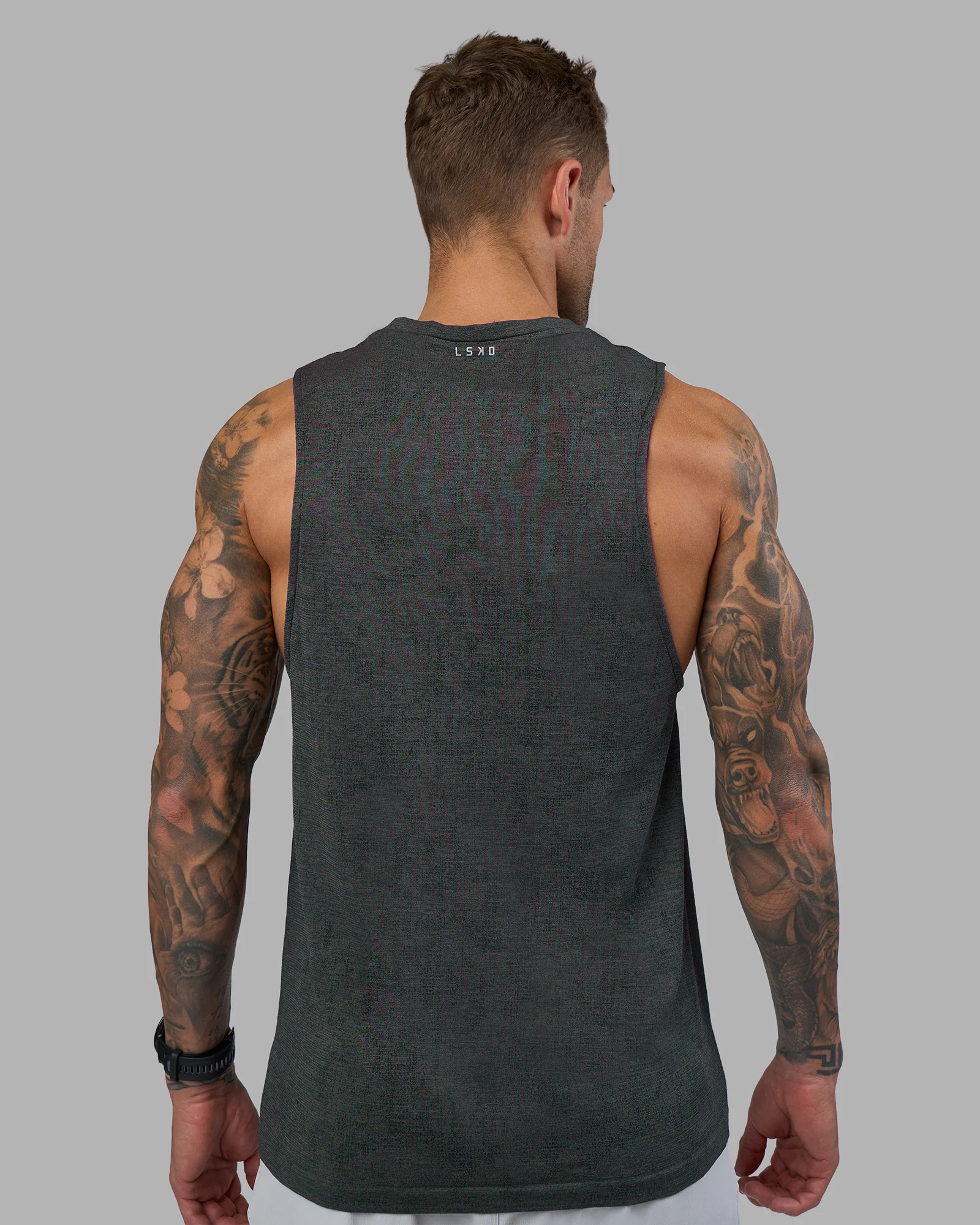 AeroFLX+ Seamless Muscle Tank - Black Camo-Graphite