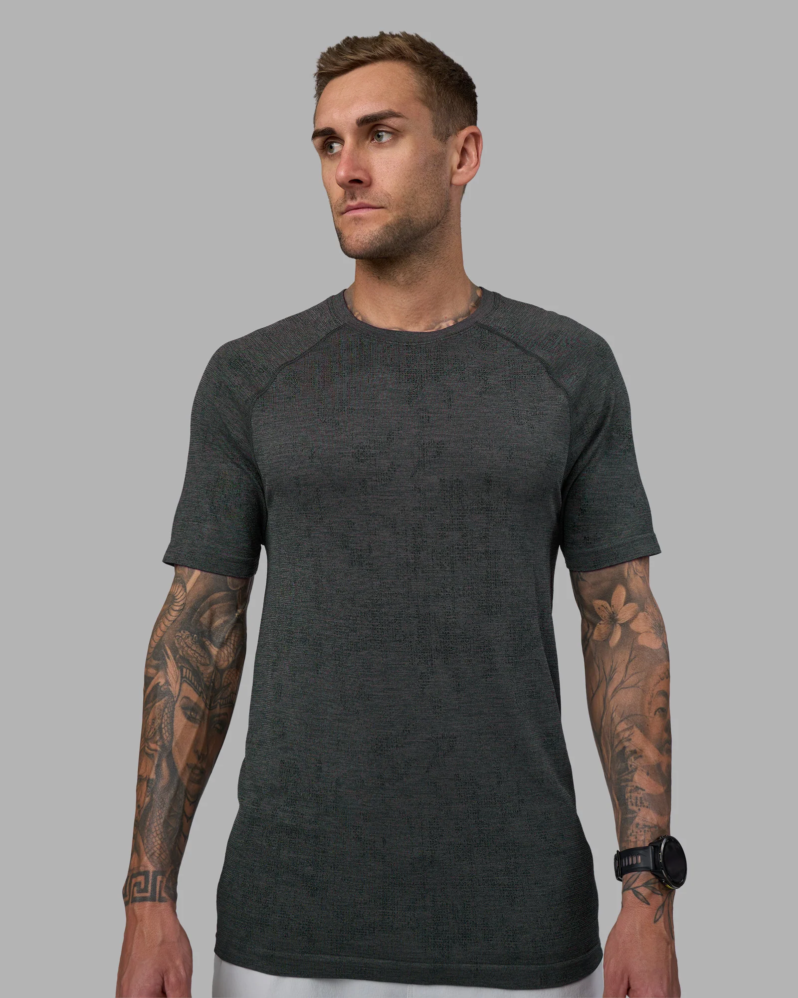 AeroFLX+ Seamless Tee - Black Camo-Graphite