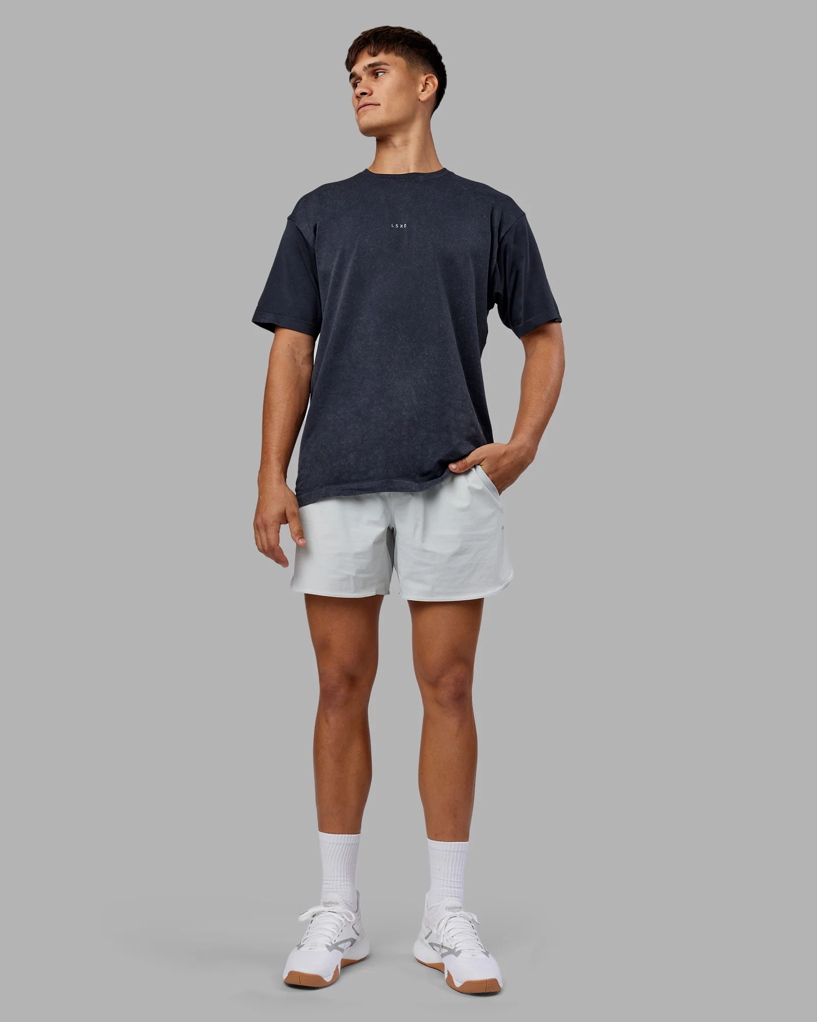 Power Oversized Tee - Pirate Black Washed