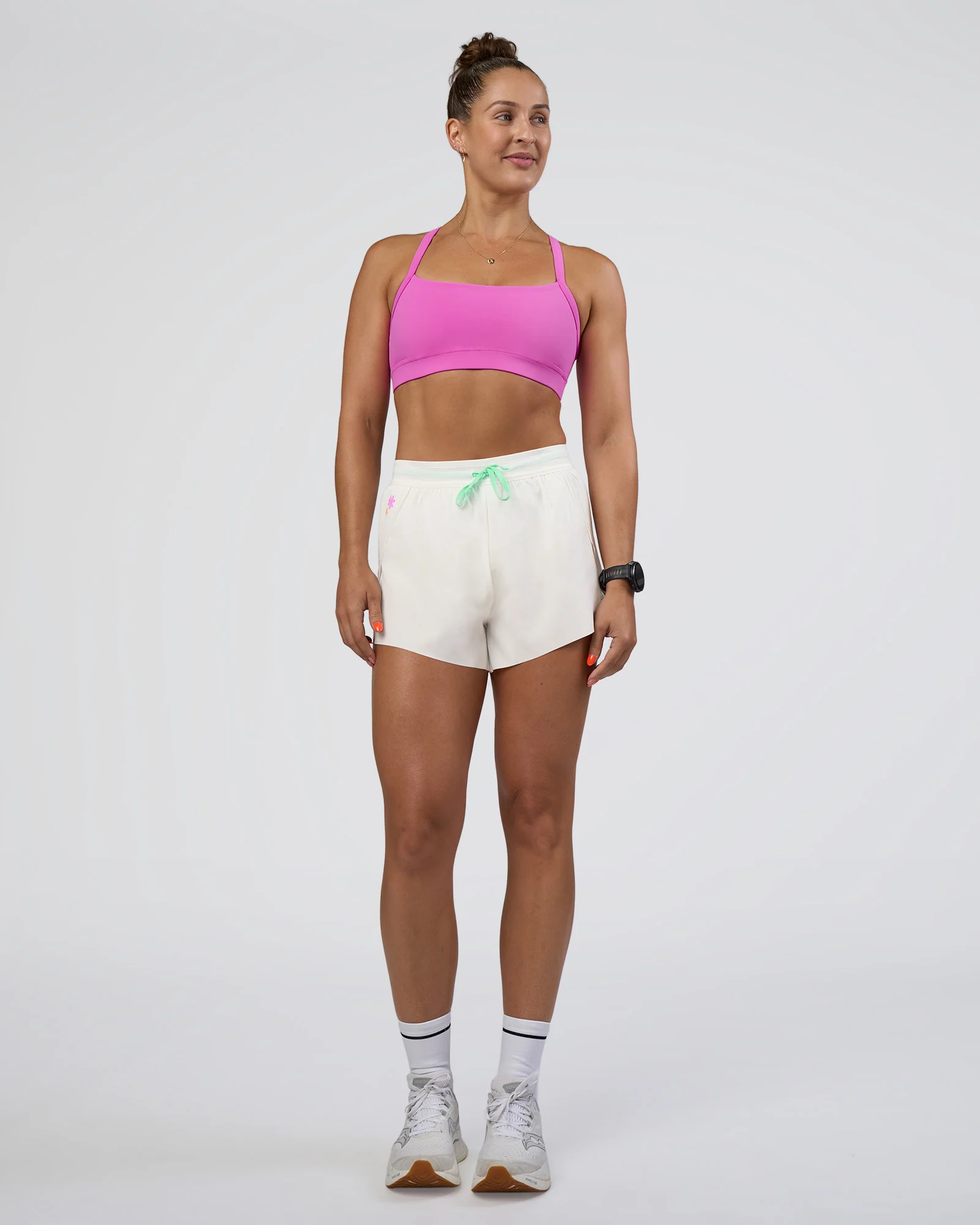 Accelerate 3" High-Rise Running Short - Off White-Floral Sticker 5 Accelerate 3" High-Rise Running Short - Off White-Floral Sticker