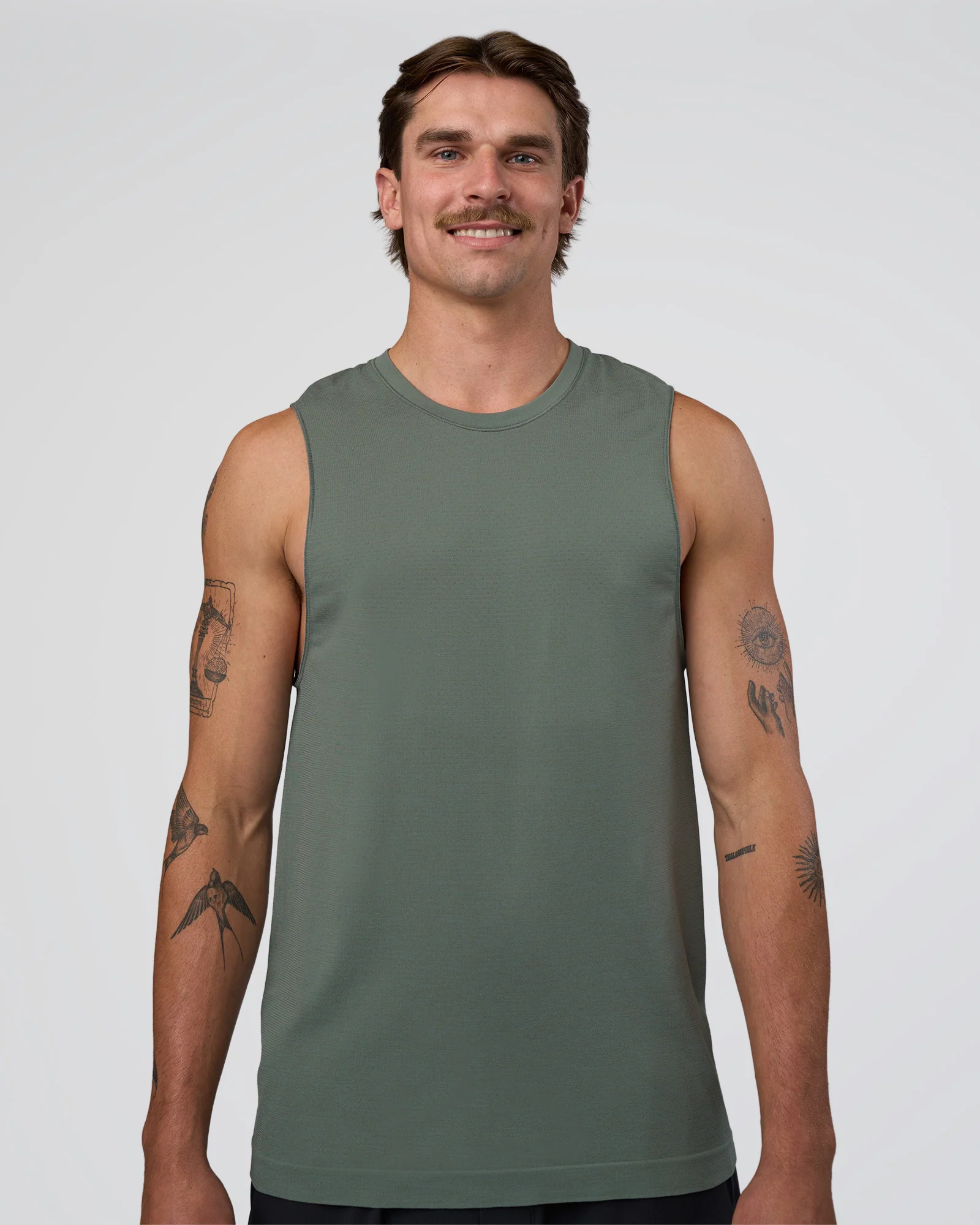 AeroFLX+ Seamless Muscle Tank - Graphite/Graphite