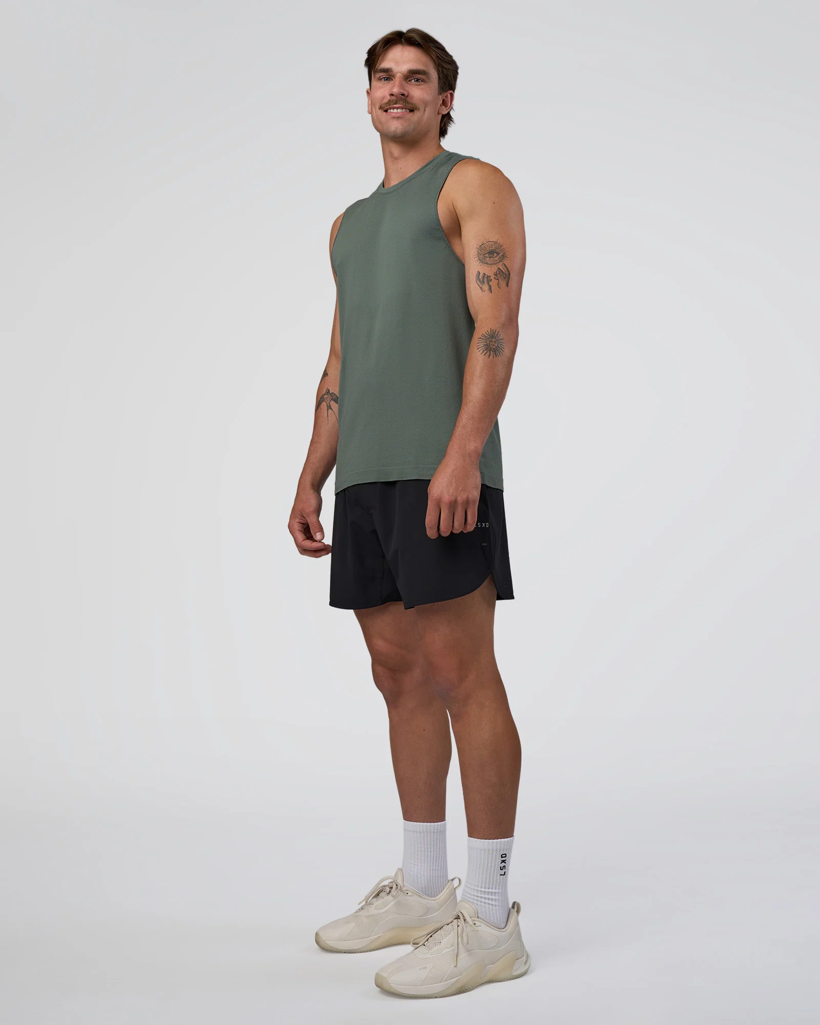 AeroFLX+ Seamless Muscle Tank - Graphite/Graphite