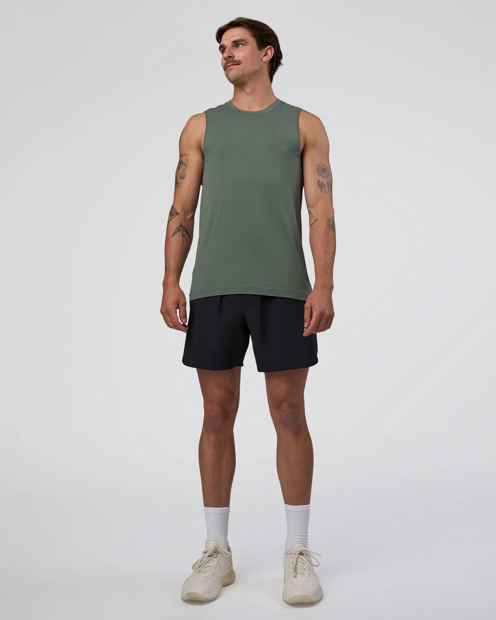 AeroFLX+ Seamless Muscle Tank - Graphite/Graphite 4 AeroFLX+ Seamless Muscle Tank - Graphite/Graphite