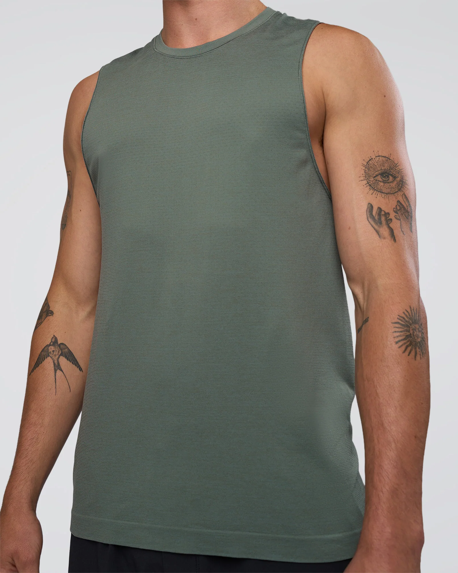 AeroFLX+ Seamless Muscle Tank - Graphite/Graphite 5 AeroFLX+ Seamless Muscle Tank - Graphite/Graphite