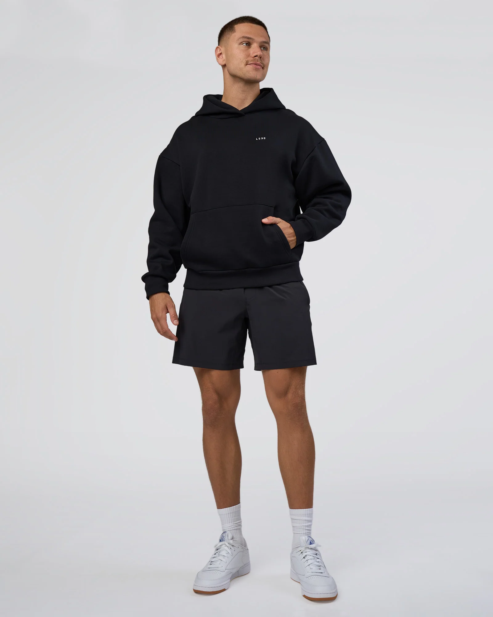 Lifting Unisex Oversized Hoodie - Black-Flame 3 Lifting Unisex Oversized Hoodie - Black-Flame