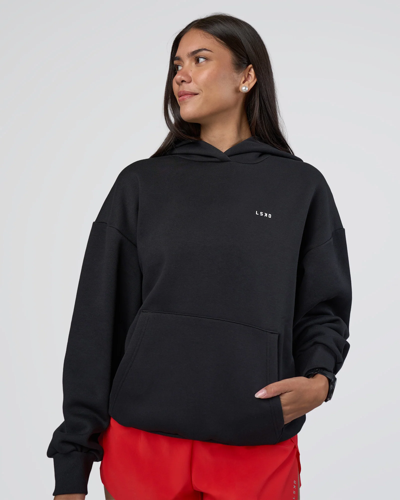 Lifting Unisex Oversized Hoodie - Black-Flame 5 Lifting Unisex Oversized Hoodie - Black-Flame