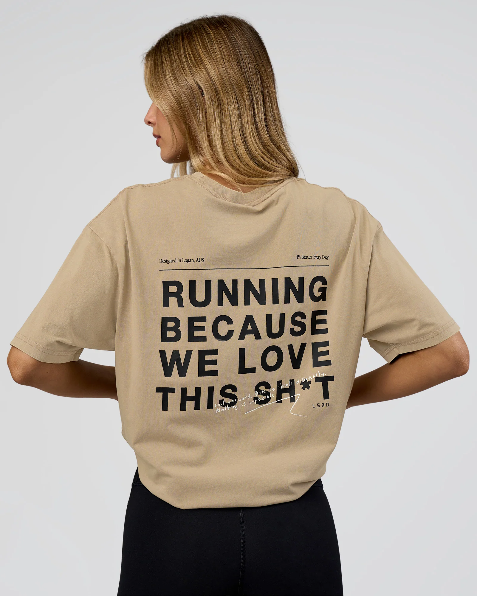 We Love This FLXCotton Oversized Tee - Greige Washed-Black 5 We Love This FLXCotton Oversized Tee - Greige Washed-Black