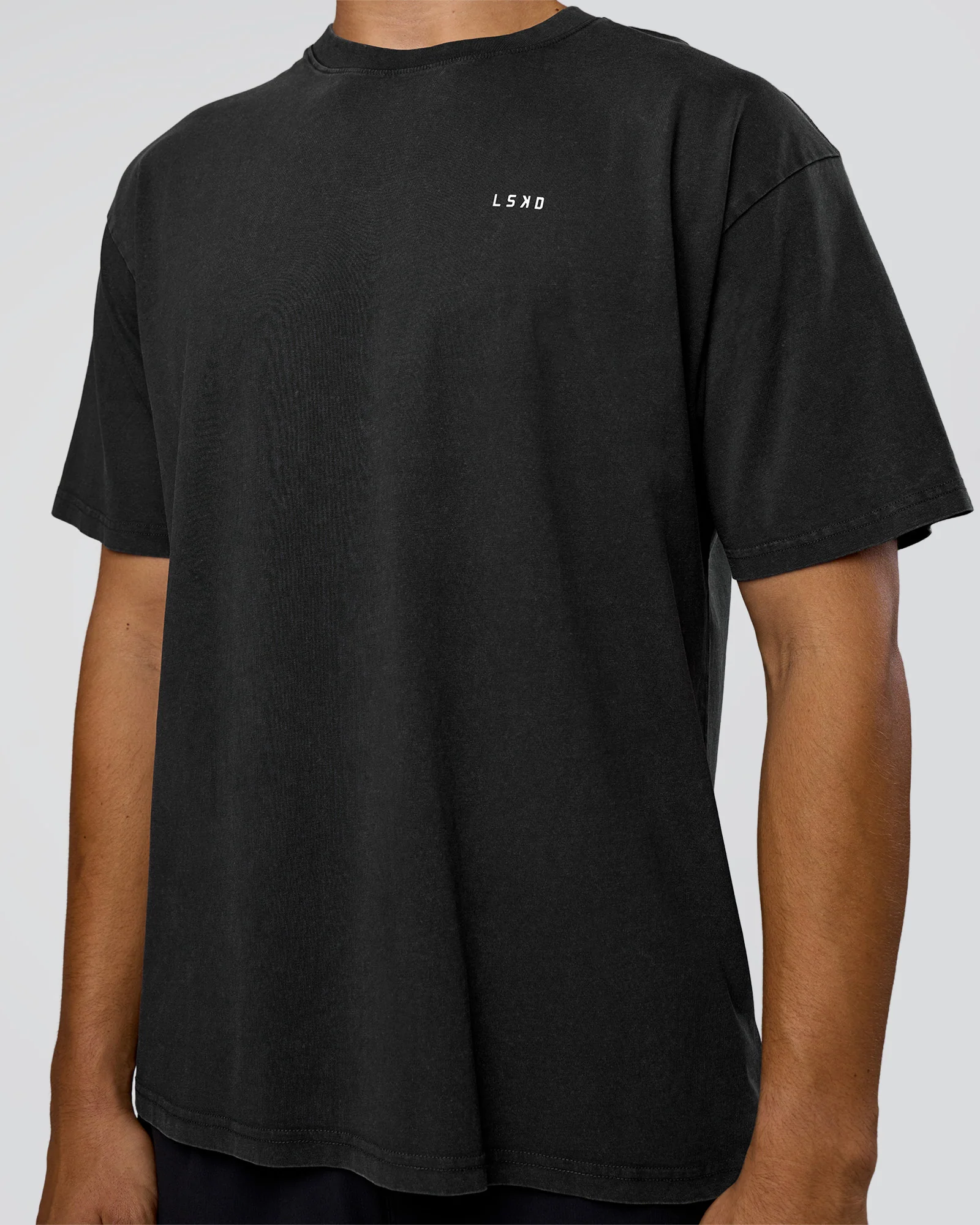 We Love This FLXCotton Oversized Tee - Black Washed-White 7 We Love This FLXCotton Oversized Tee - Black Washed-White