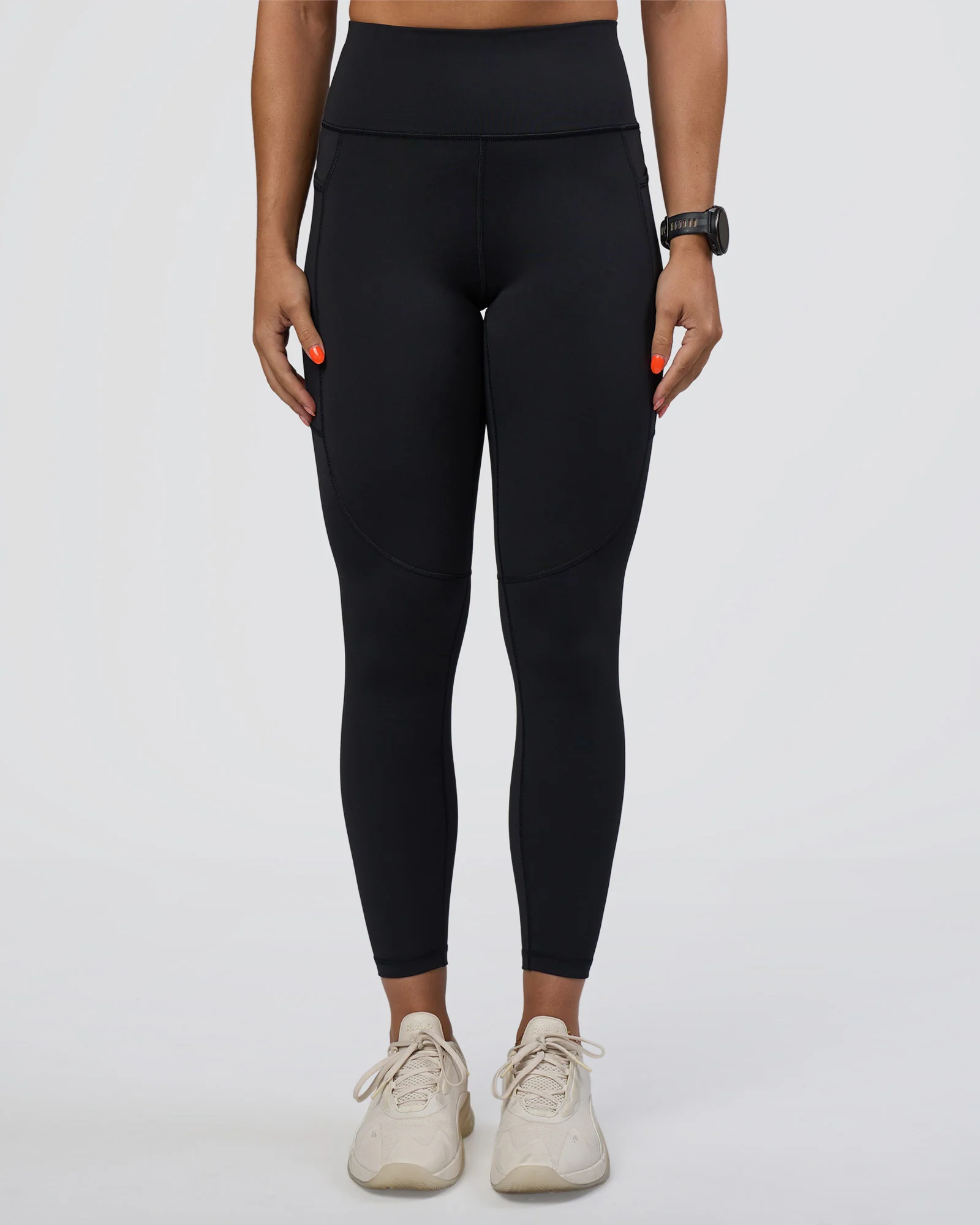 Rep Ultra High-Rise 7/8 Legging Pockets - Black-Ultra Fuchsia