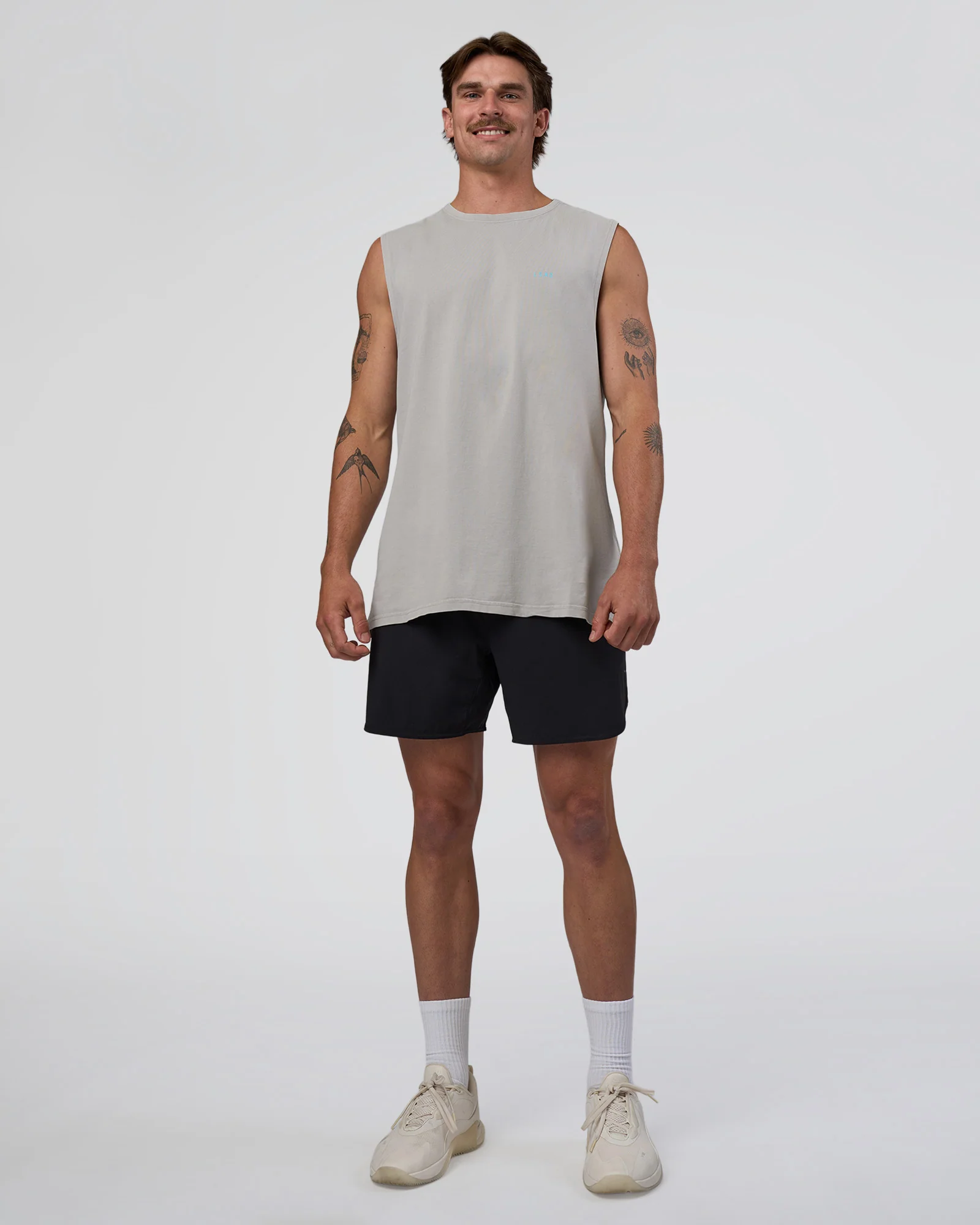Lifting Club FLXCotton Tank - Washed Alloy-Baltic Sea 5 Lifting Club FLXCotton Tank - Washed Alloy-Baltic Sea