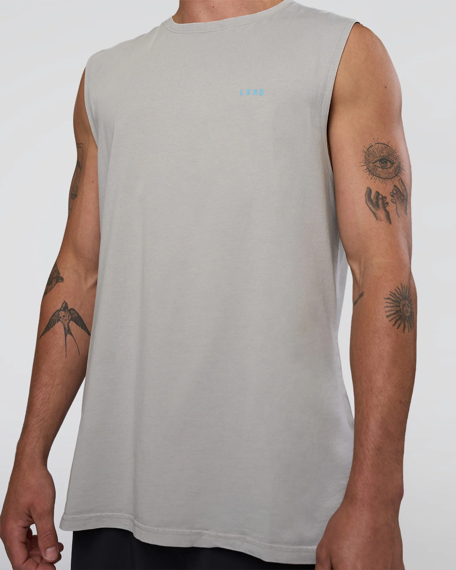 Lifting Club FLXCotton Tank - Washed Alloy-Baltic Sea 6 Lifting Club FLXCotton Tank - Washed Alloy-Baltic Sea