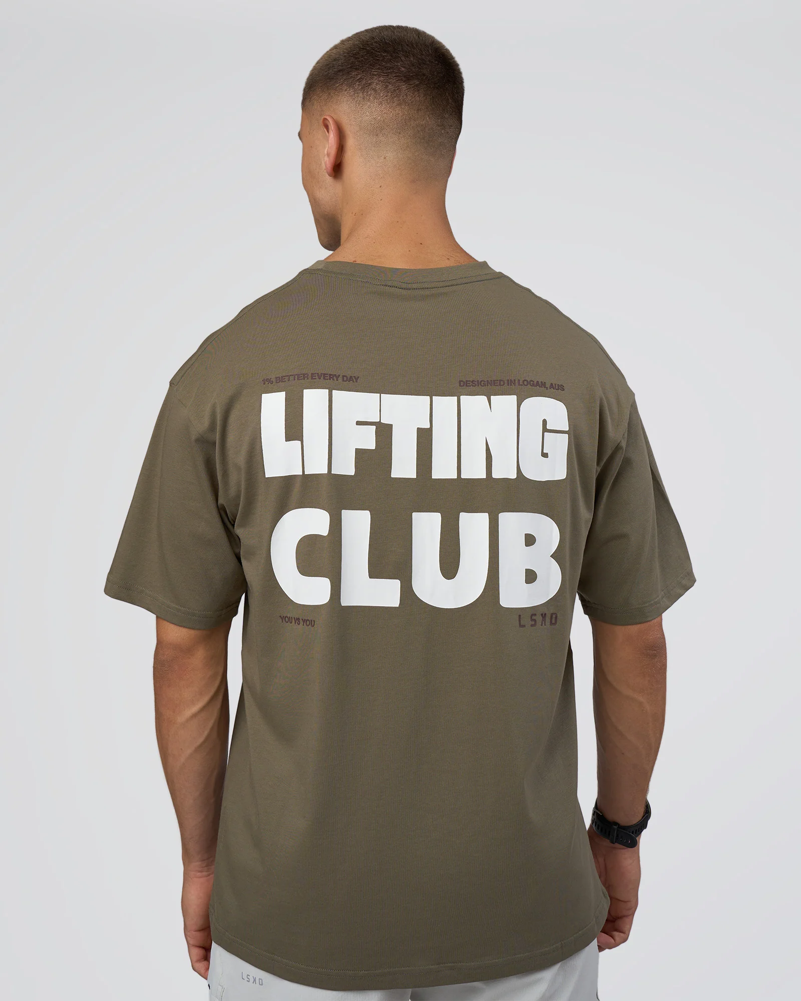 Lifting FLXCotton Oversized Tee - Walnut Grey-Hot Chocolate 3 Lifting FLXCotton Oversized Tee - Walnut Grey-Hot Chocolate