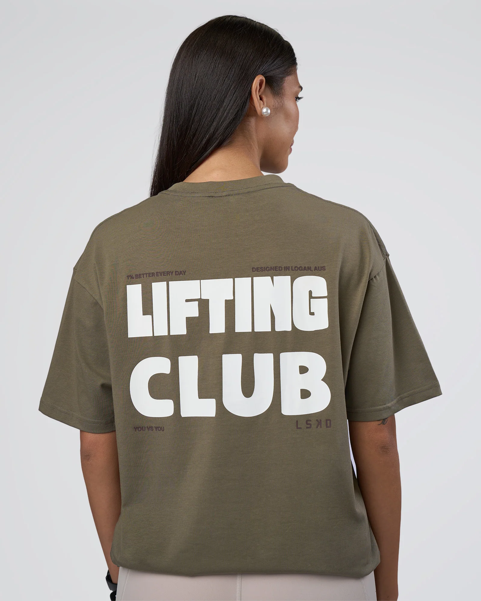 Lifting FLXCotton Oversized Tee - Walnut Grey-Hot Chocolate 4 Lifting FLXCotton Oversized Tee - Walnut Grey-Hot Chocolate