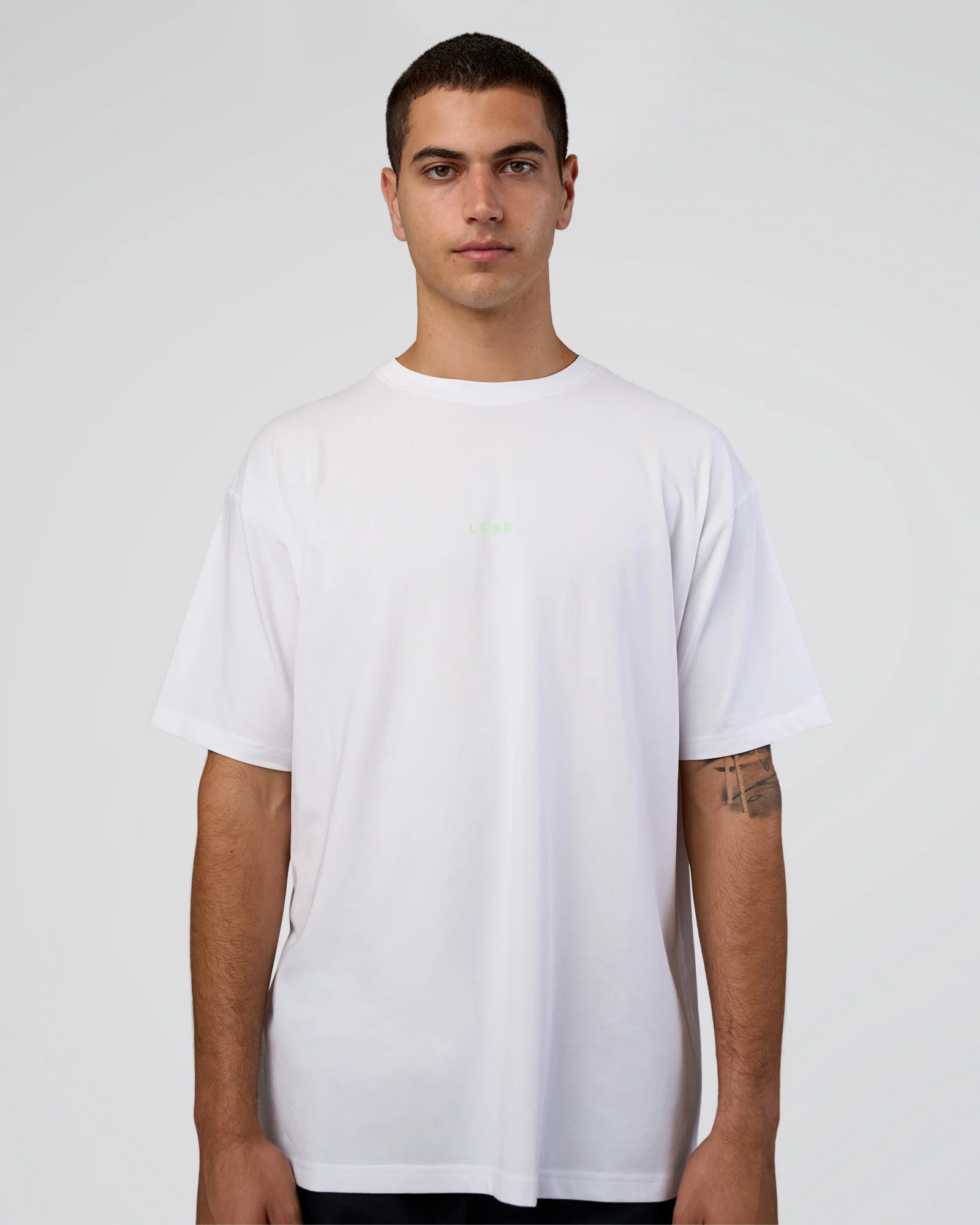 Together We Rise FLXCotton Oversized Tee - White-Solar Lime 6 Together We Rise FLXCotton Oversized Tee - White-Solar Lime