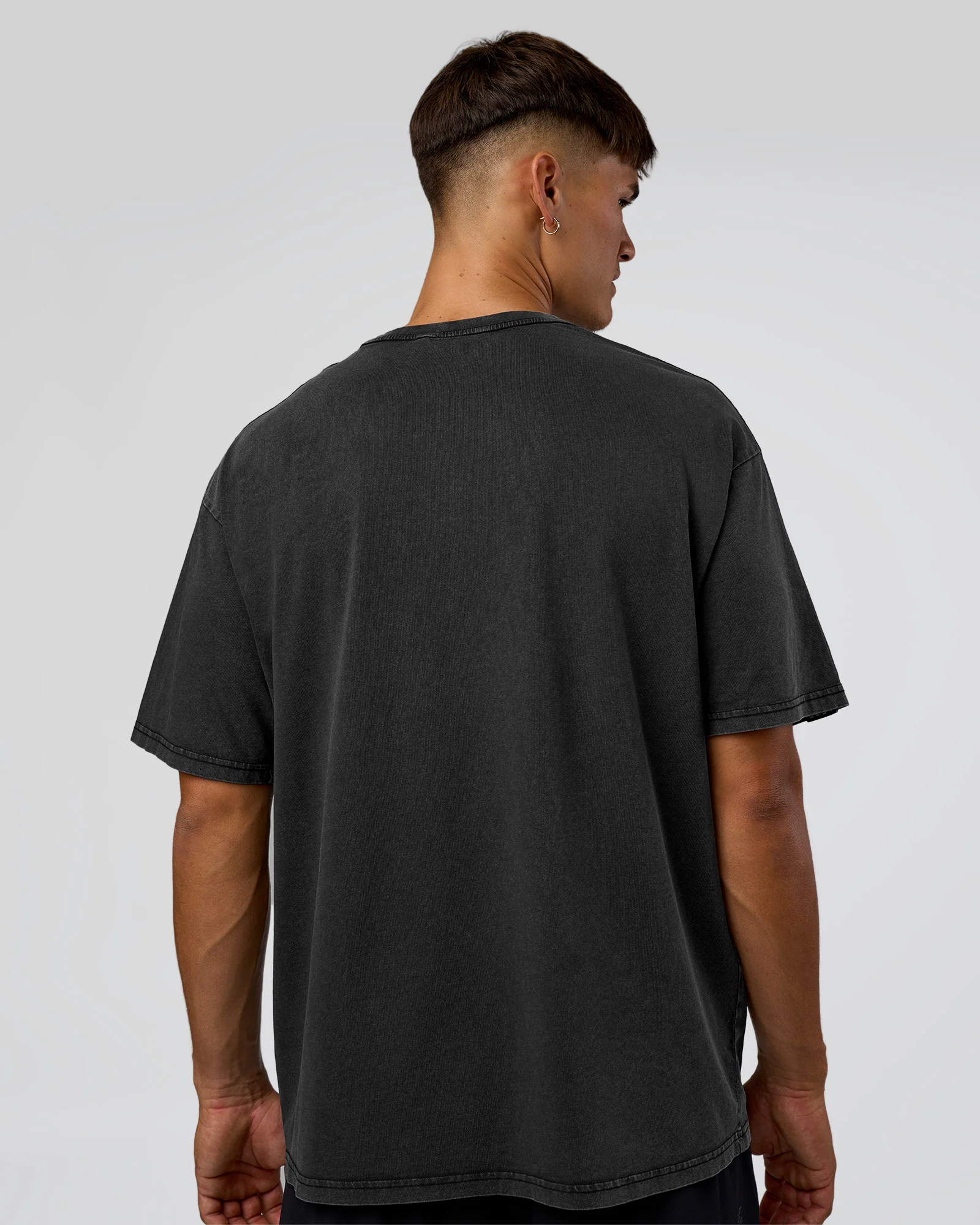 1% Better Every Day EST FLXCotton Oversized Tee - Black Washed