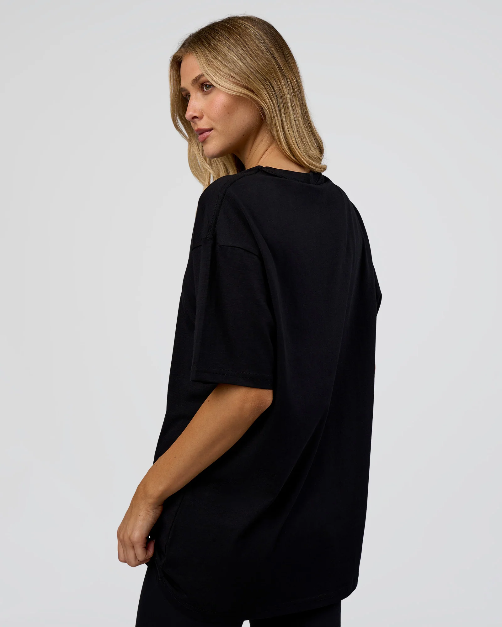 1% Better Every Day EST FLXCotton Oversized Tee - Black