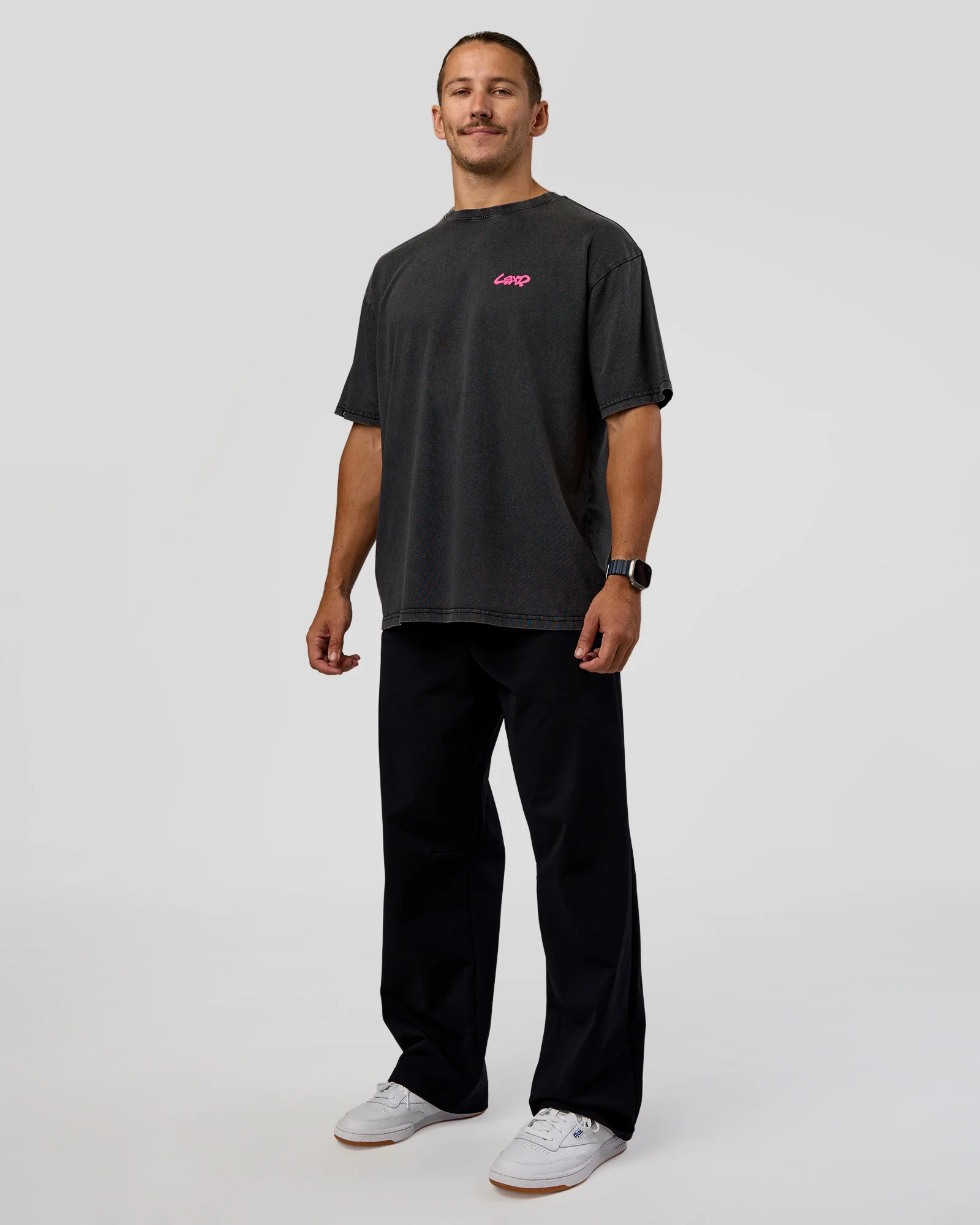 Break Through FLXCotton Oversized Tee - Black-Plum Caspia 5 Break Through FLXCotton Oversized Tee - Black-Plum Caspia