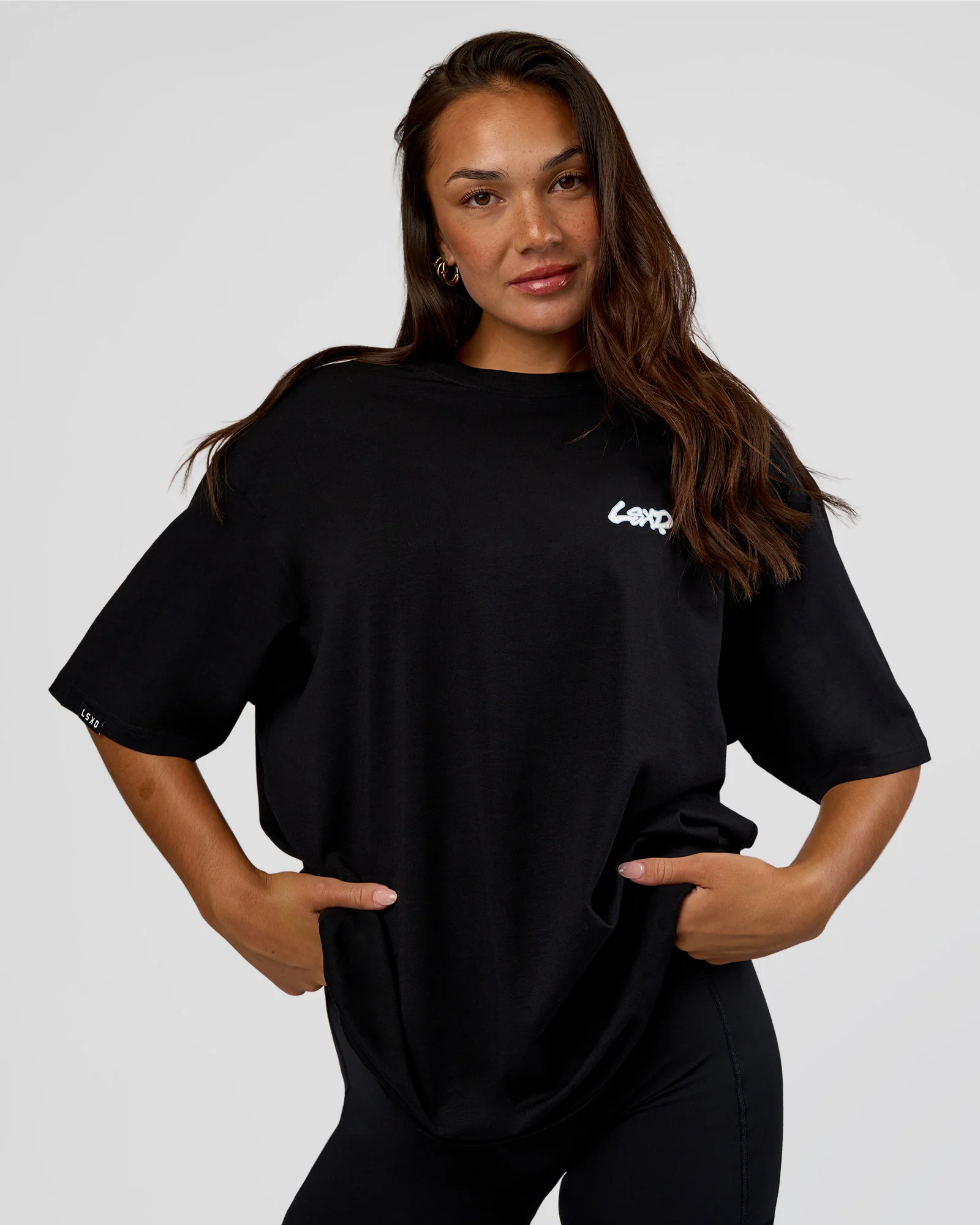 Break Through FLXCotton Oversized Tee - Black-Open Air 4 Break Through FLXCotton Oversized Tee - Black-Open Air