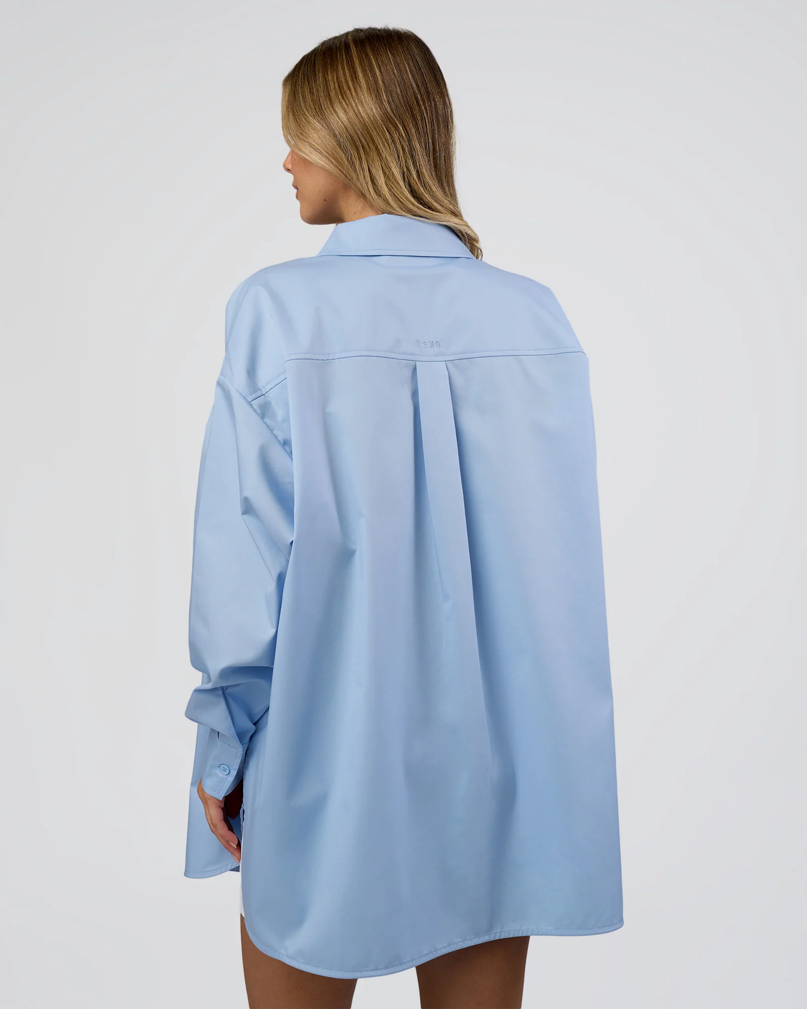 Go-To Oversized Shirt - Poplin Blue