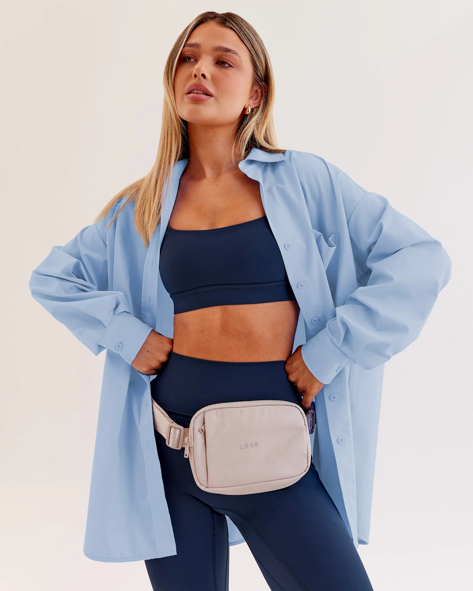 Go-To Oversized Shirt - Poplin Blue