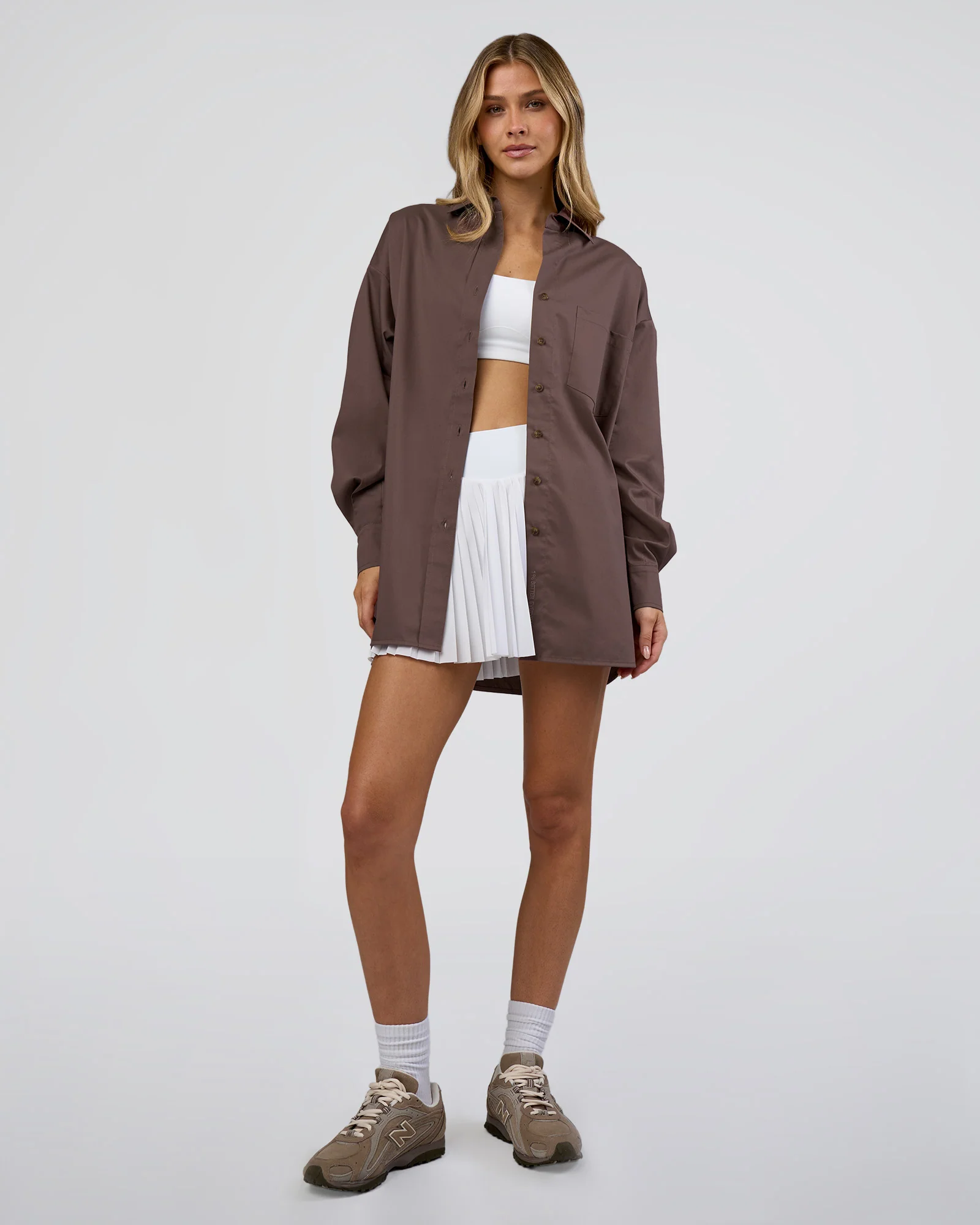 Go-To Oversized Shirt - Cocoa