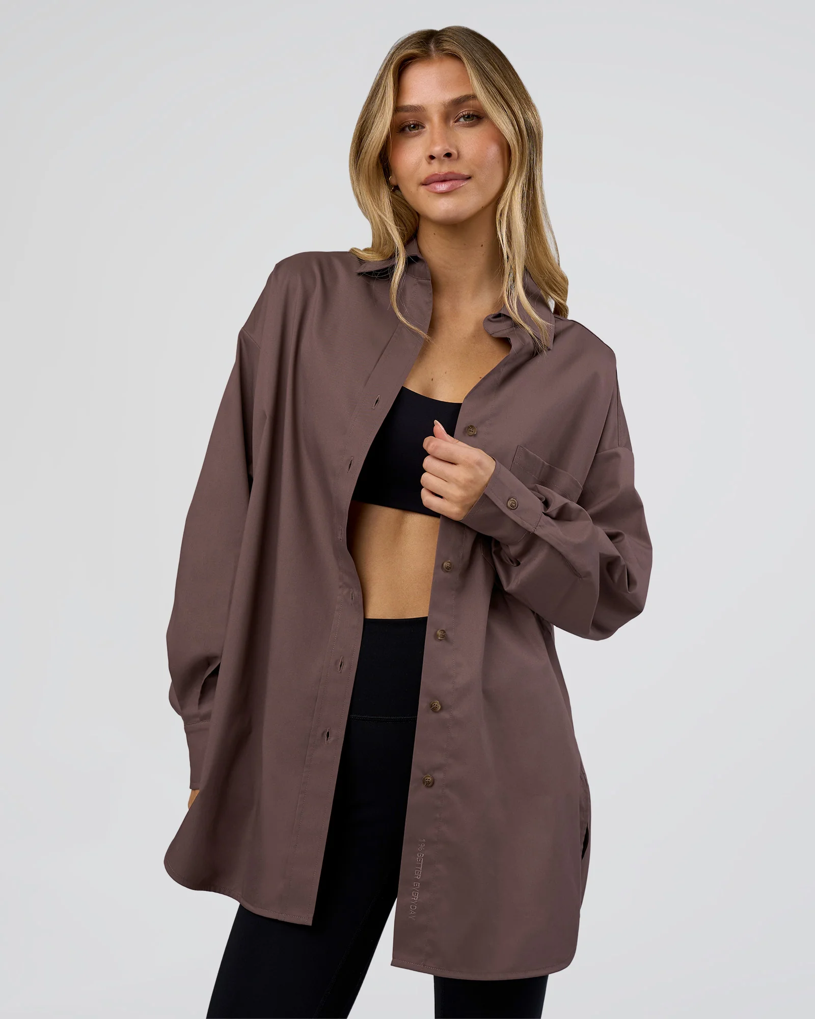 Go-To Oversized Shirt - Cocoa 6 Go-To Oversized Shirt - Cocoa