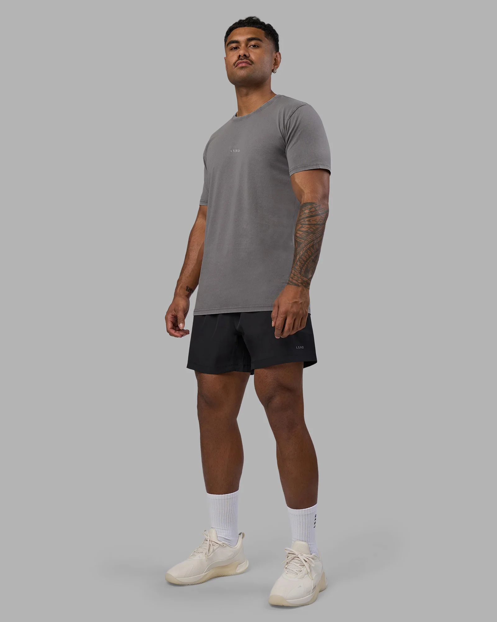 Base FLXCotton Tee - Storm Front Washed