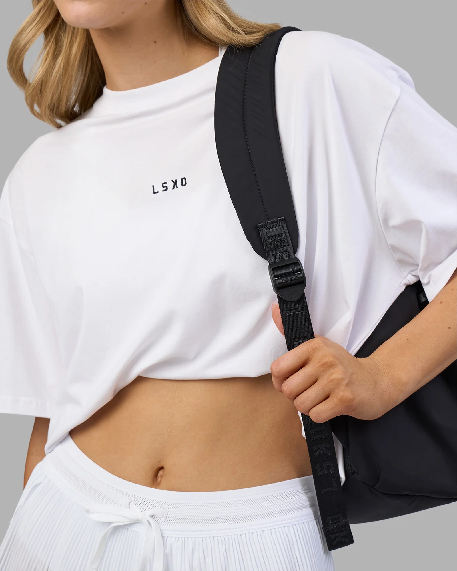 Go-To FLXCotton Oversized Tee - White-Black 5 Go-To FLXCotton Oversized Tee - White-Black