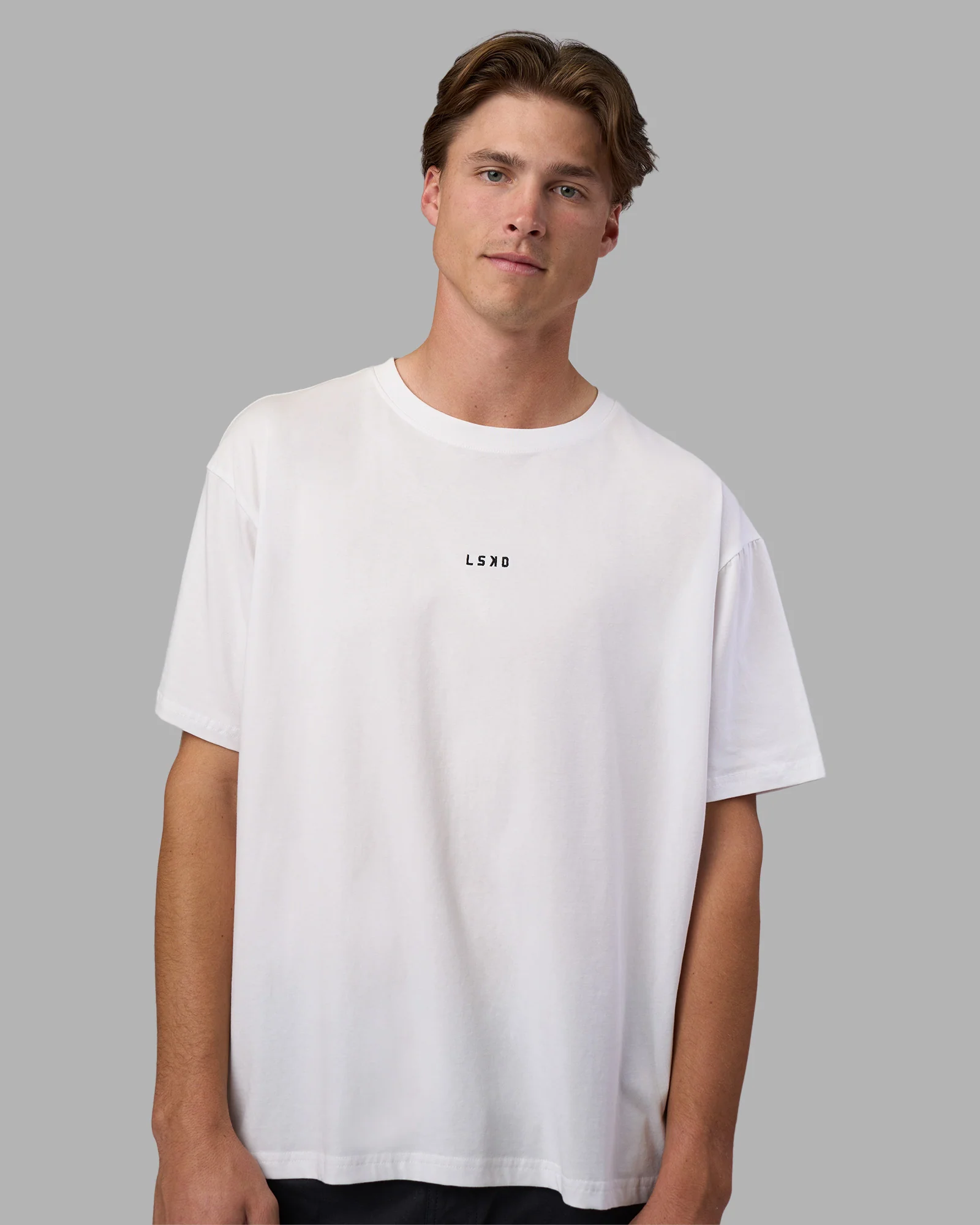Go-To FLXCotton Oversized Tee - White-Black 8 Go-To FLXCotton Oversized Tee - White-Black