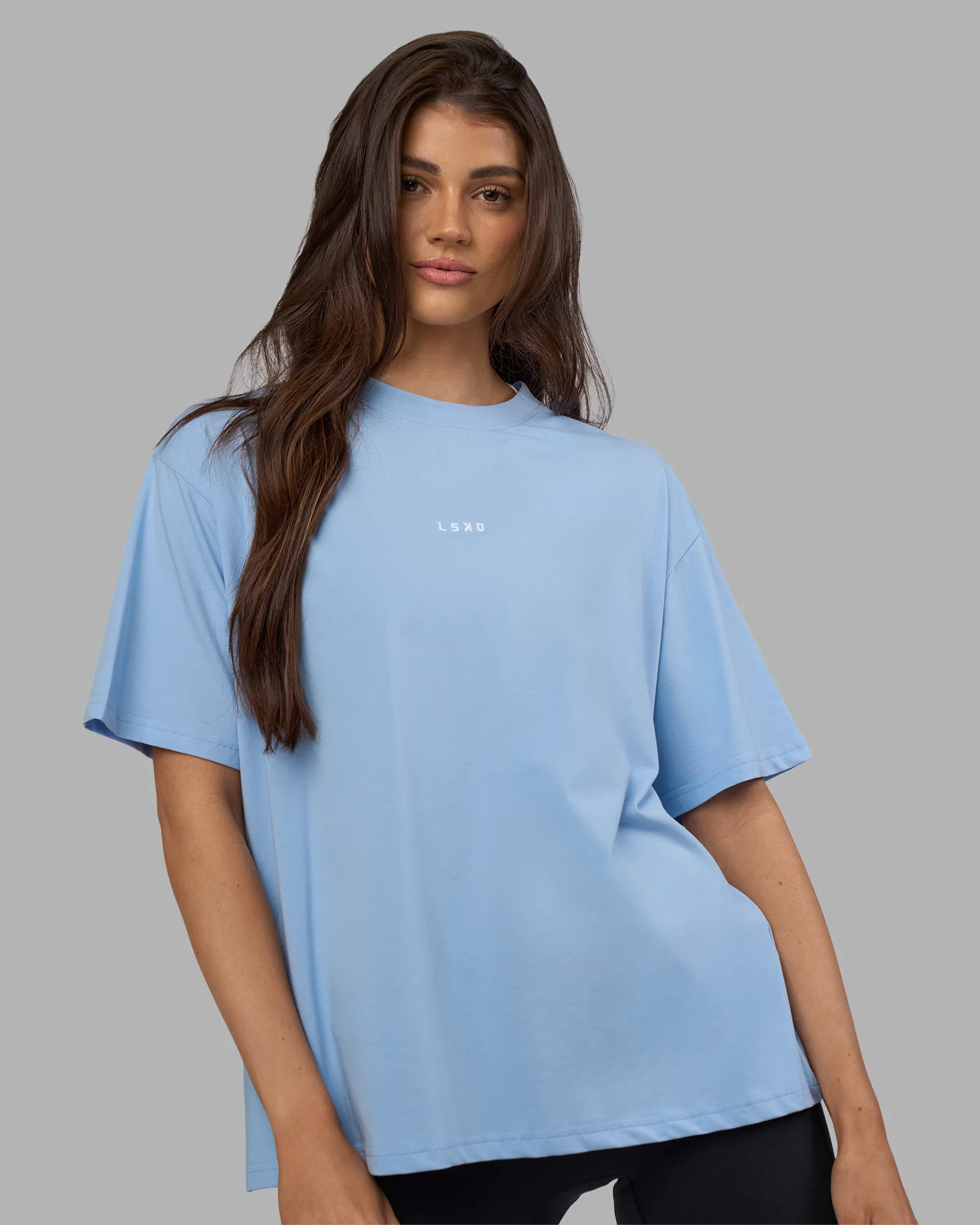 Go-To FLXCotton Oversized Tee - Open Air-White