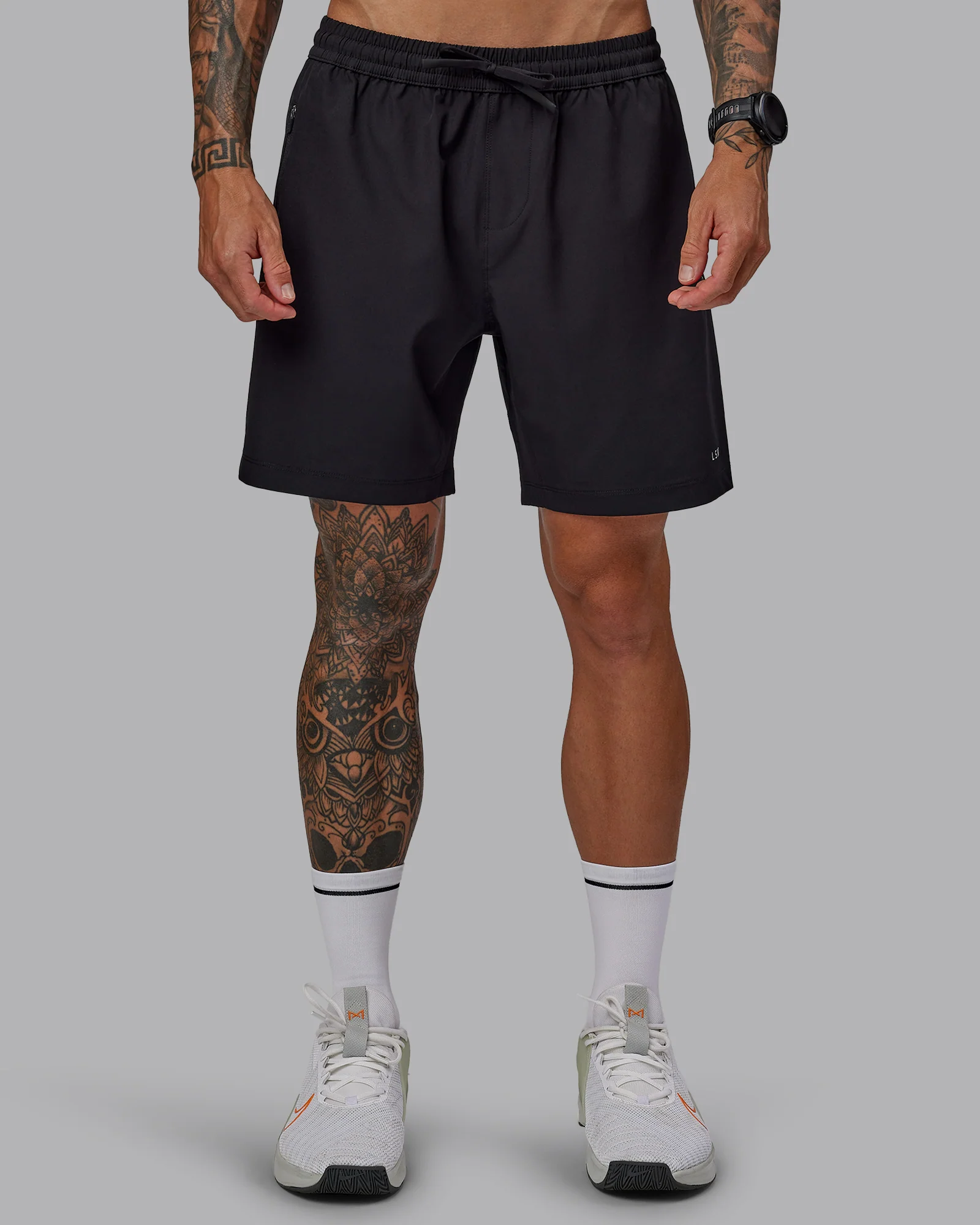 Rep 7'' Performance Short - Black-White