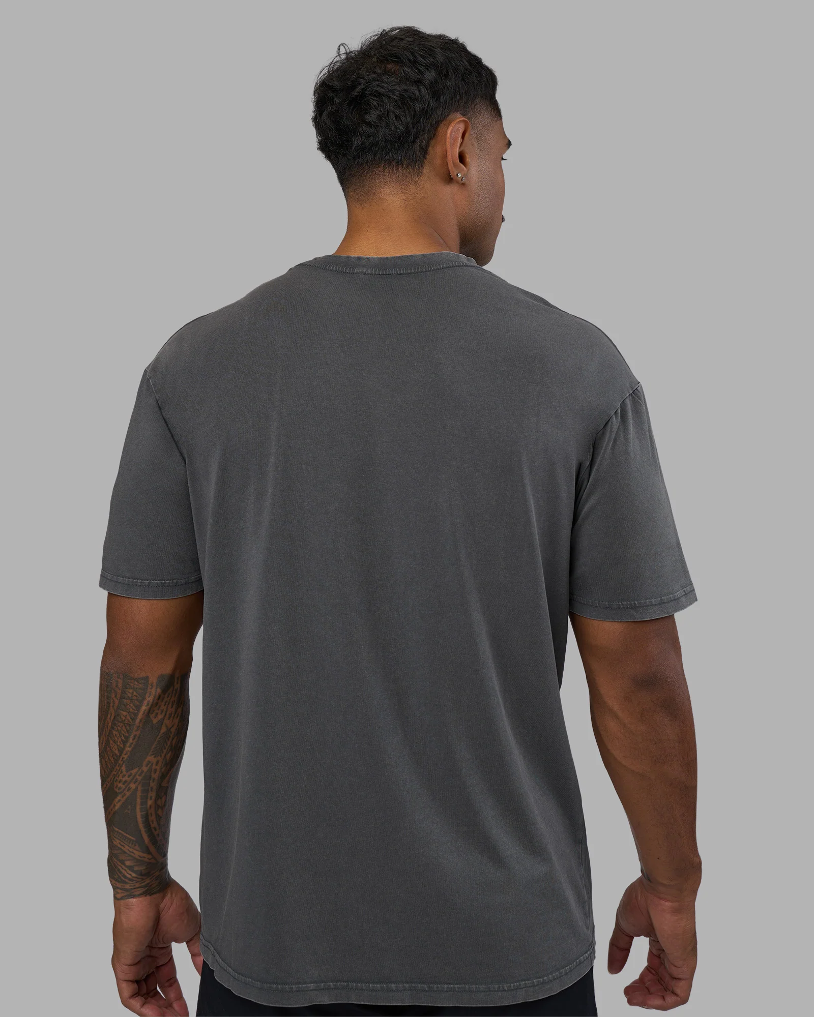 Base FLXCotton Tee Oversized - Dark Storm Washed