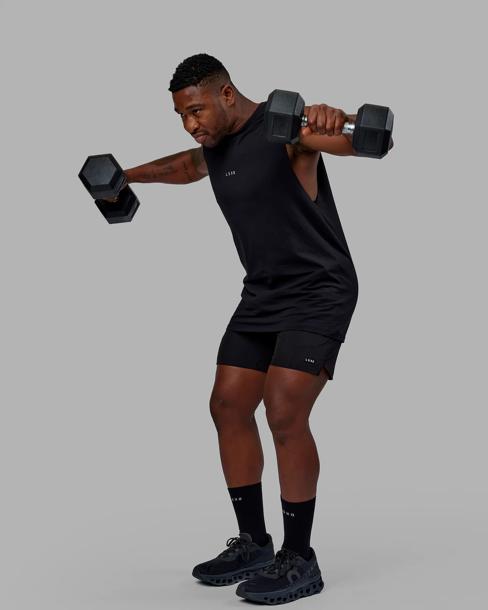 Base FLXCotton Tank - Black