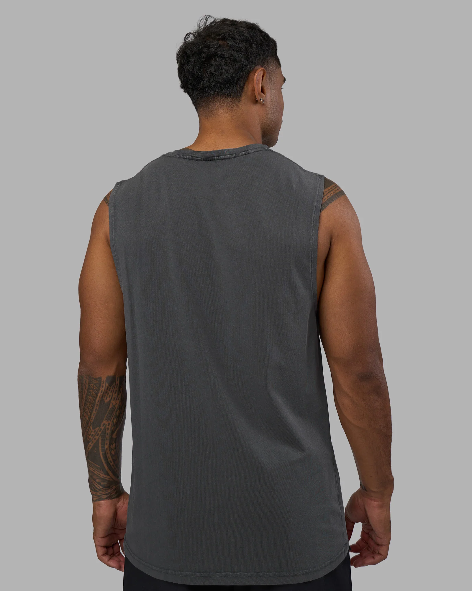 Base FLXCotton Tank - Dark Storm Washed